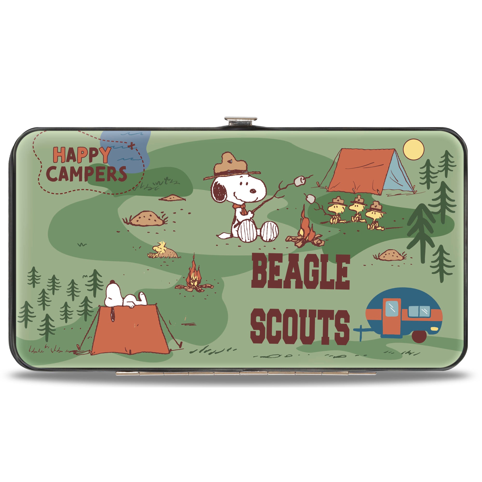 Hinged Wallet - Peanuts HAPPY CAMPER BEAGLE SCOUTS Scenes Hinged Wallets Peanuts