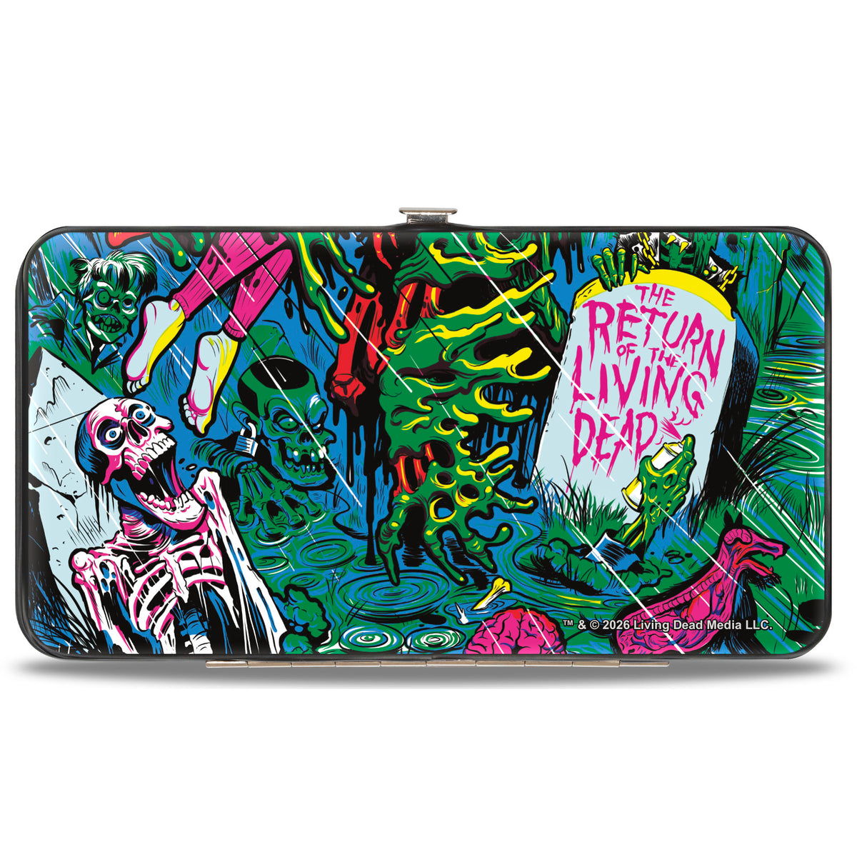 Hinged Wallet - THE RETURN OF THE LIVING DEAD Trash Graveyard Comic Scene Hinged Wallets Living Dead Media LLC
