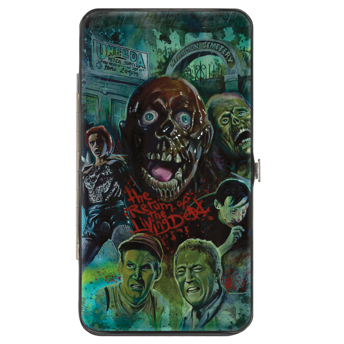 Hinged Wallet - THE RETURN OF THE LIVING DEAD Character Collage Hinged Wallets Living Dead Media LLC