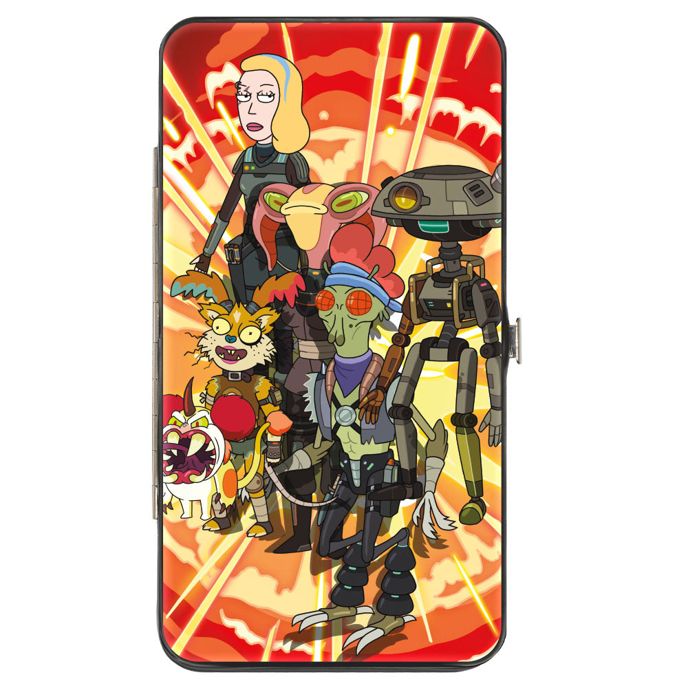 Hinged Wallet - Rick and Morty Space Beth DEFIANCE Group Pose Hinged Wallets Rick and Morty