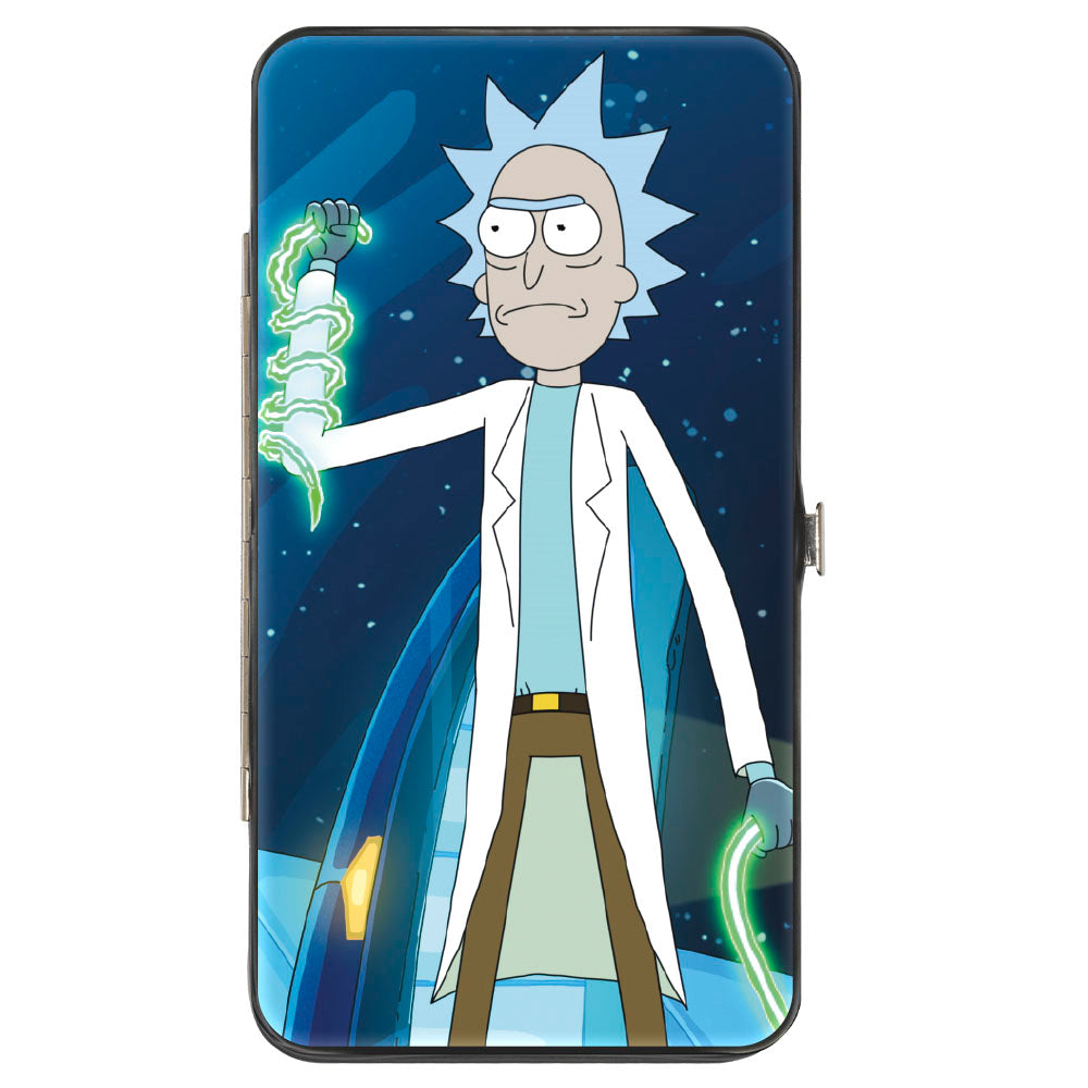 Hinged Wallet - Rick and Morty Space Cruiser Scene Hinged Wallets Rick and Morty