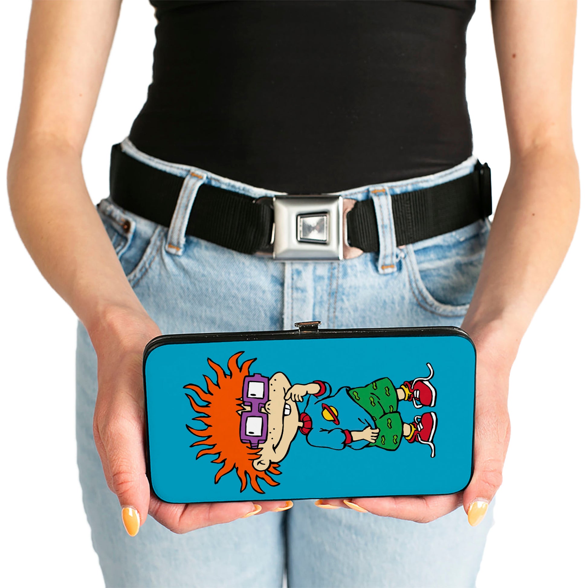 Hinged Wallet - Chuckie Pose + Saturn Blue Hinged Wallets Rugrats