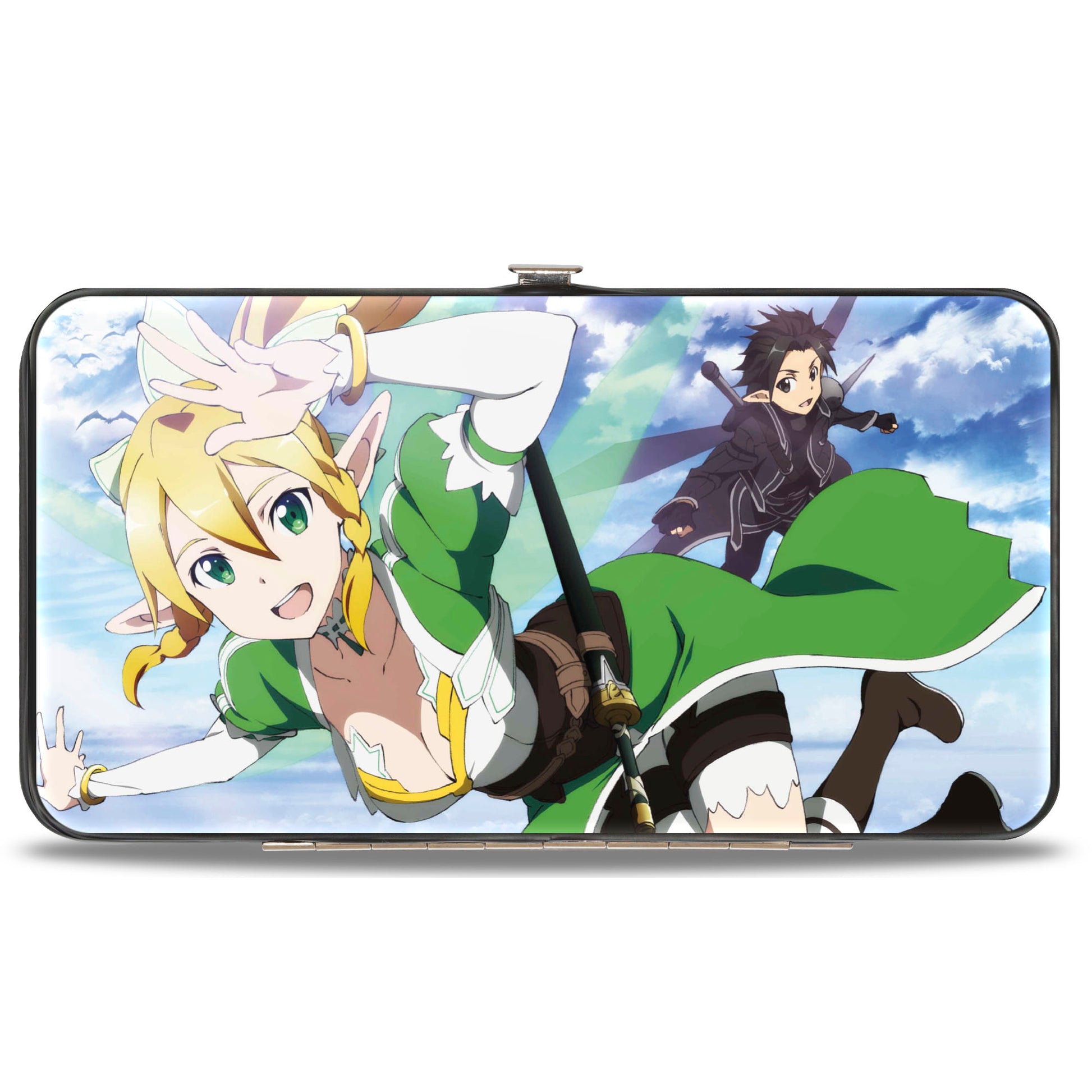 Hinged Wallet - SWORD ART ONLINE Two Character Group Scenes Hinged Wallets Sword Art Online