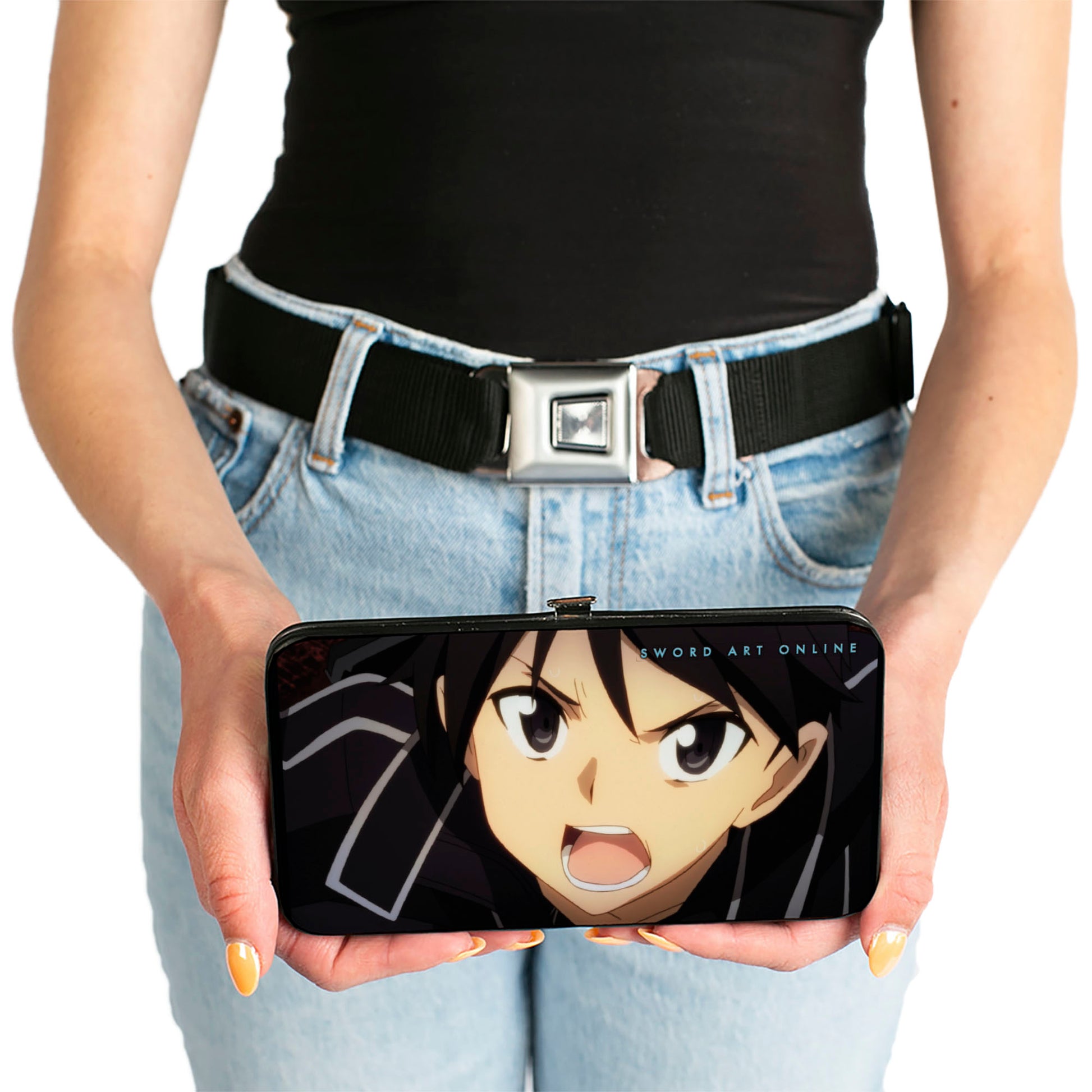 Hinged Wallet - SWORD ART ONLINE Asuna and Kirito Face Expression Close-Up Hinged Wallets Sword Art Online
