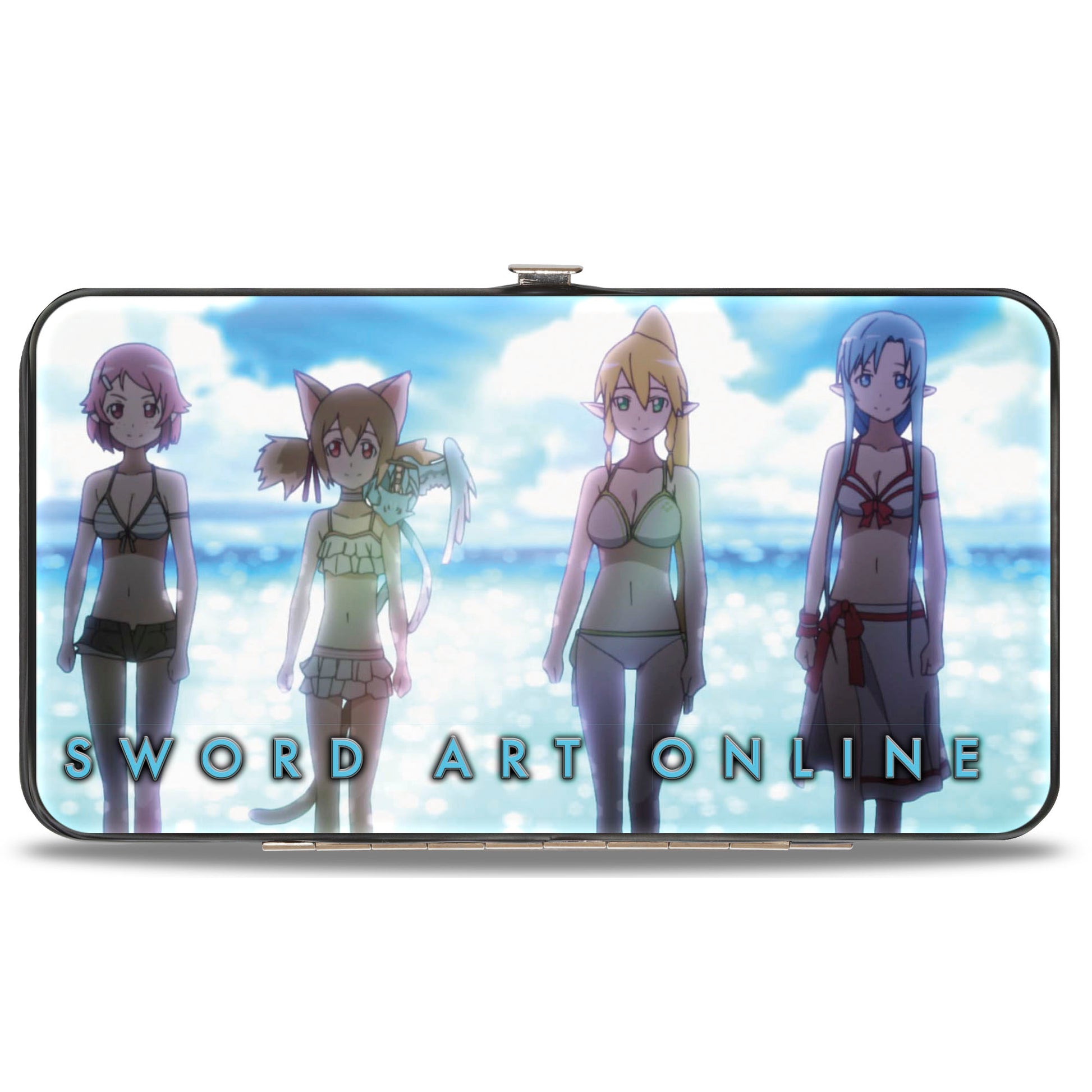 Hinged Wallet - SWORD ART ONLINE Four Girls Game and Beach Scenes Hinged Wallets Sword Art Online