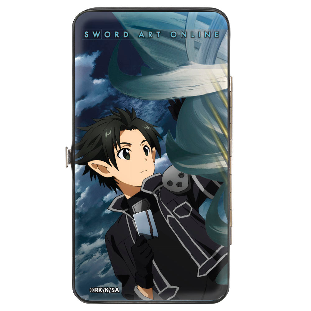 Hinged Wallet - SWORD ART ONLINE Kirito Clouds and Asuna Cage Trap Scenes Hinged Wallets Sword Art Online