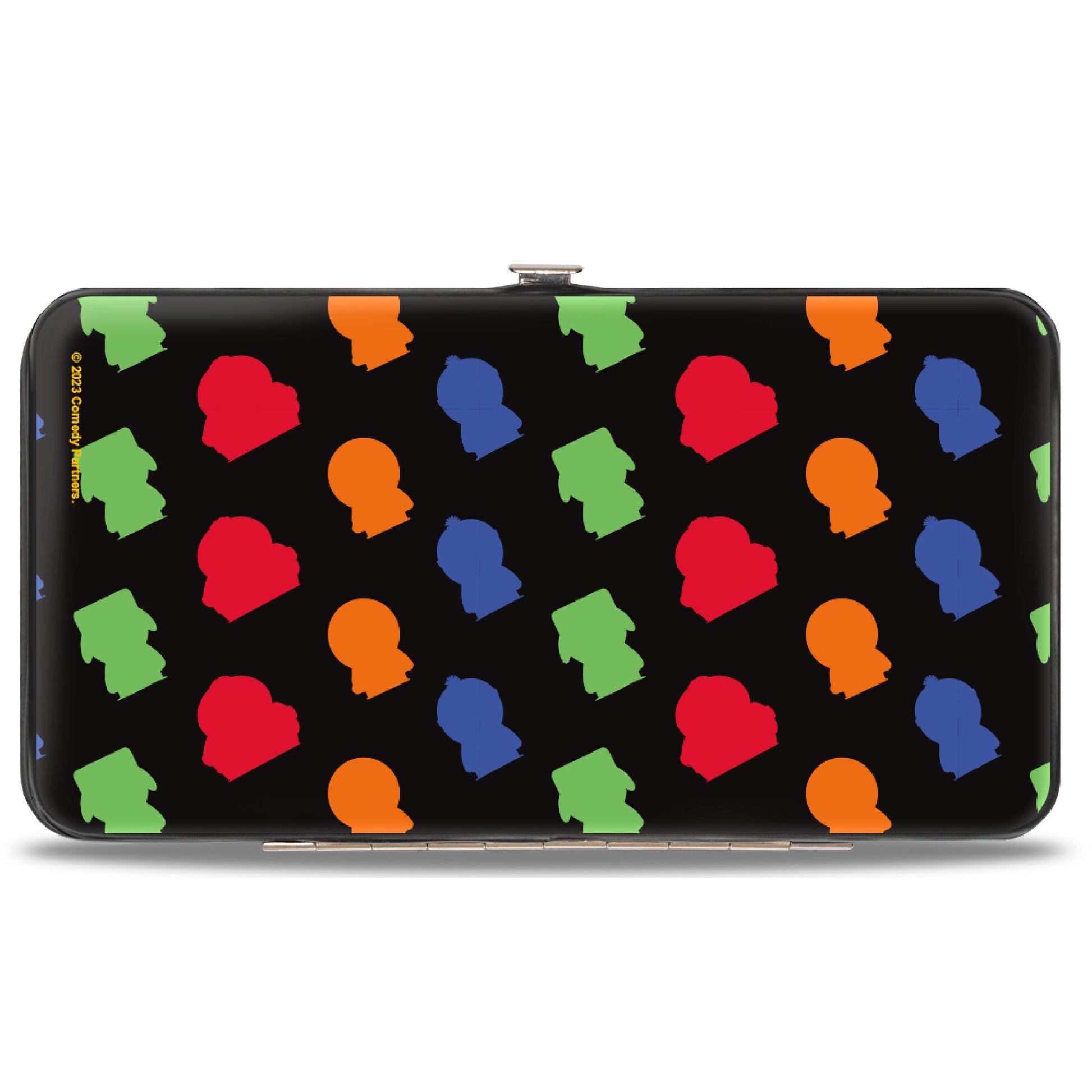 Hinged Wallet - SOUTH PARK Boys Sketch Blocks and Pose Monogram Black/Multi Color Hinged Wallets South Park