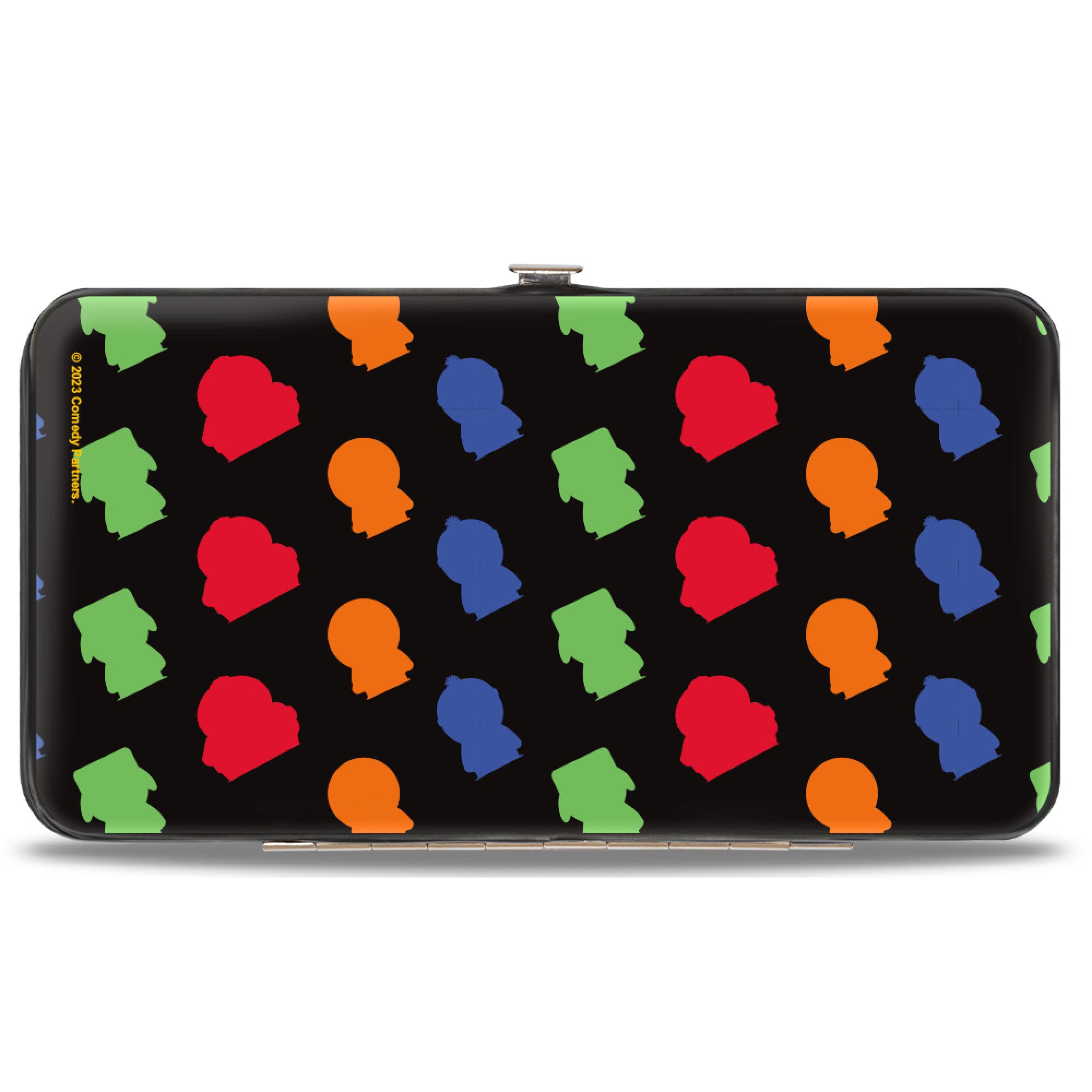 Hinged Wallet - SOUTH PARK Boys Sketch Blocks and Pose Monogram Black/Multi Color Hinged Wallets South Park