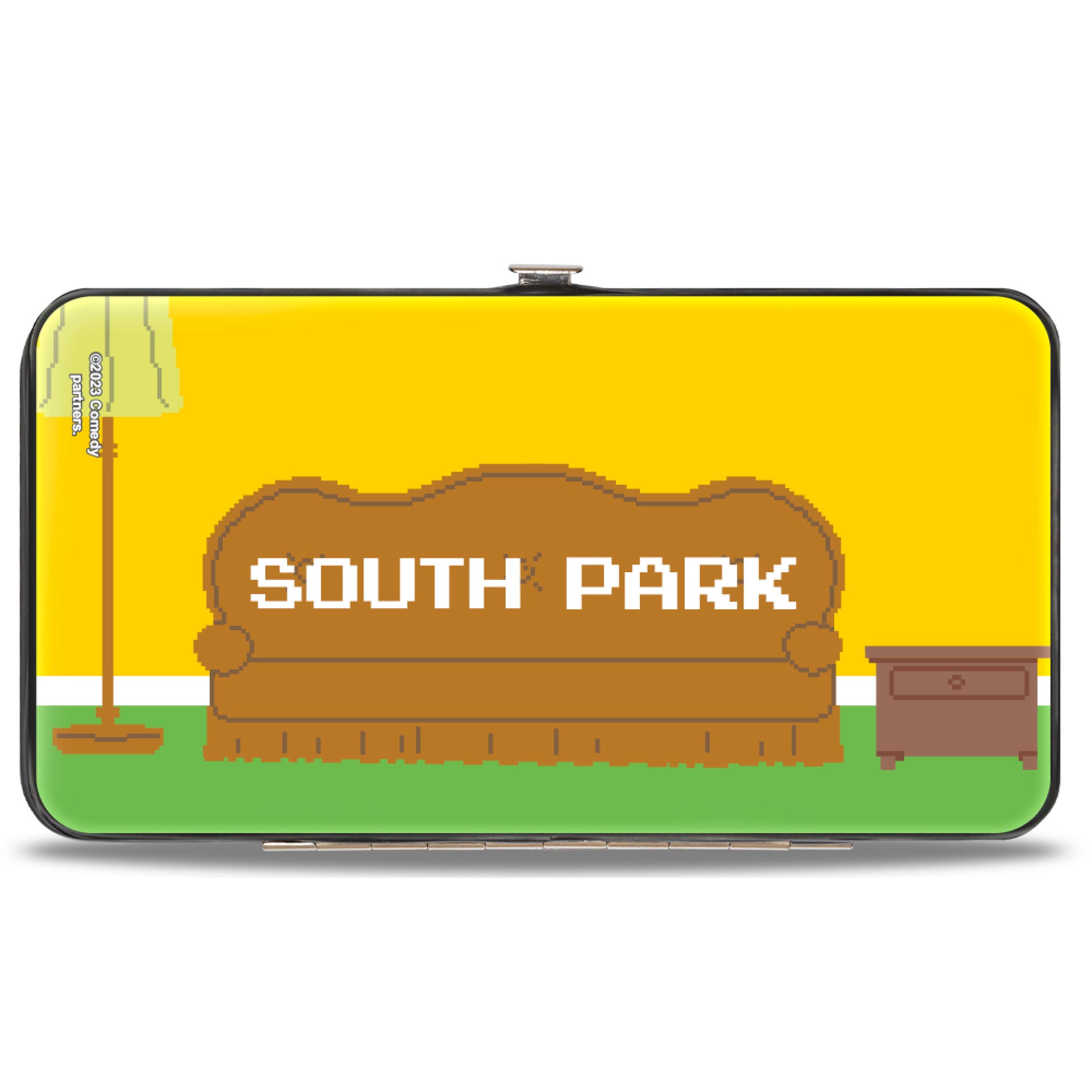 Hinged Wallet - SOUTH PARK Boys 8-Bit Couch Pose Yellow Hinged Wallets South Park