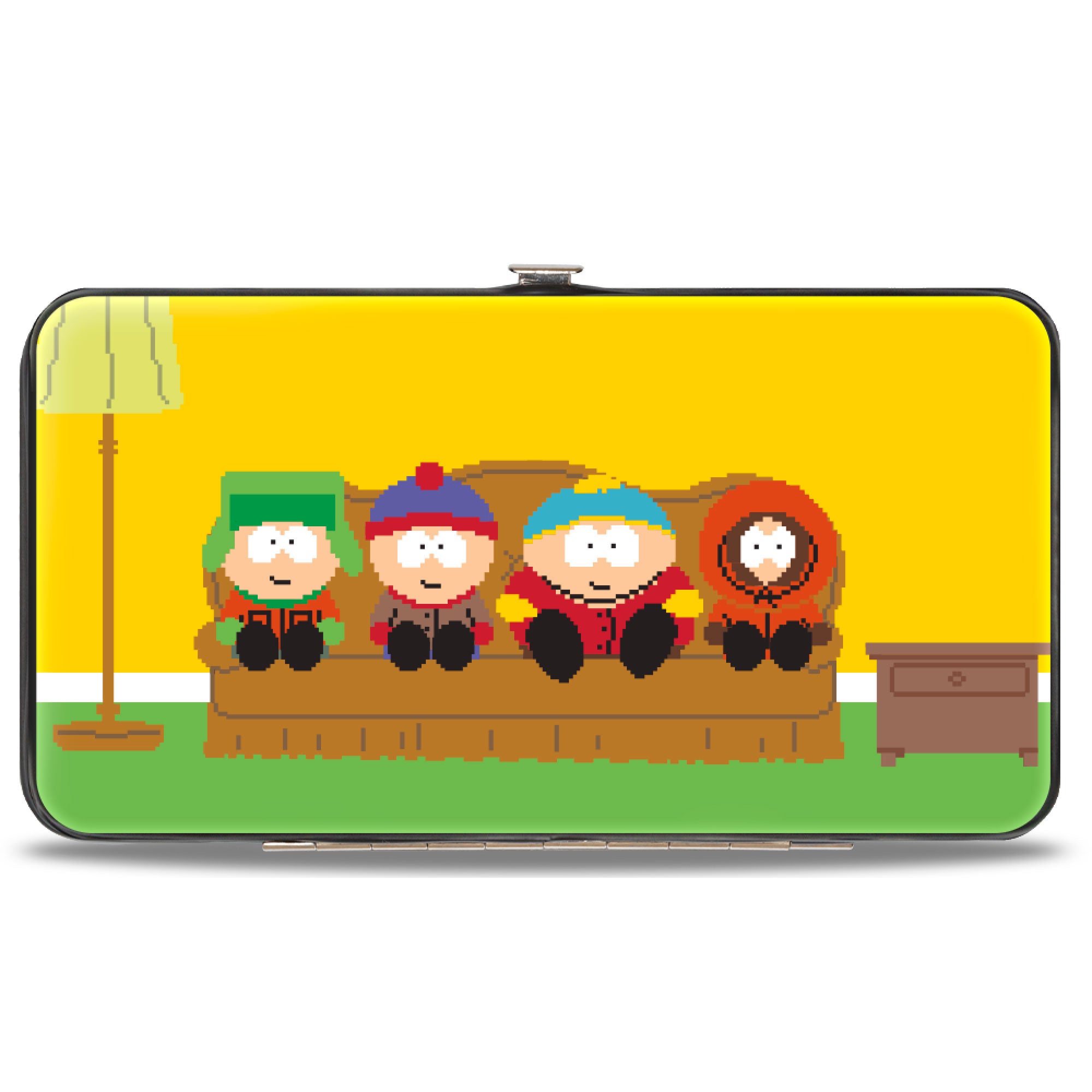 Hinged Wallet - SOUTH PARK Boys 8-Bit Couch Pose Yellow Hinged Wallets South Park