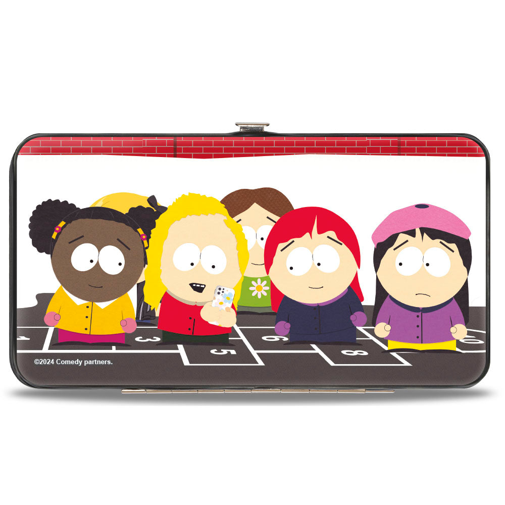 Hinged Wallet - South Park Girls Deep Learning Hopscotch Group Scene Hinged Wallets South Park