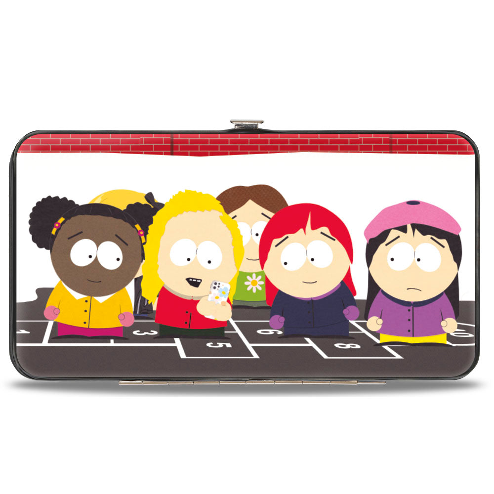 Hinged Wallet - South Park Girls Deep Learning Hopscotch Group Scene Hinged Wallets South Park