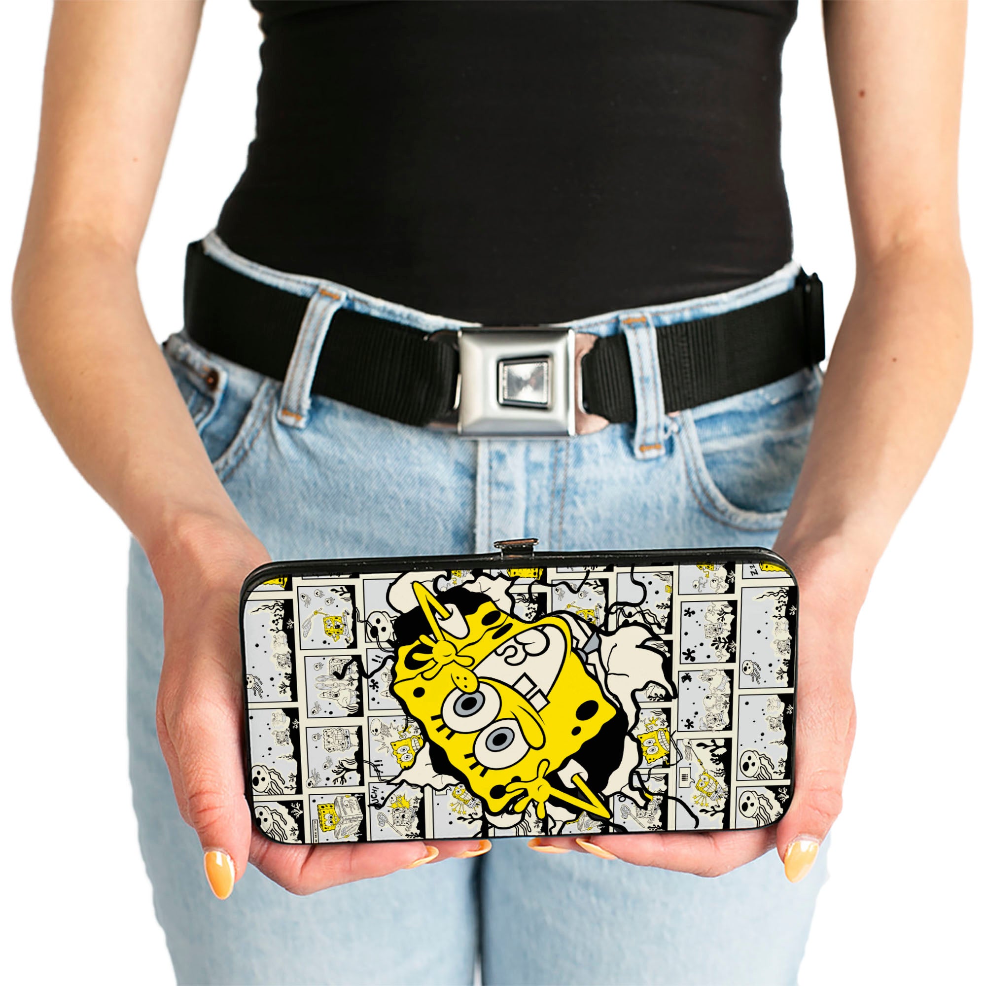 Hinged Wallet - SpongeBob Breakthrough Scene Blocks Hinged Wallets SpongeBob SquarePants