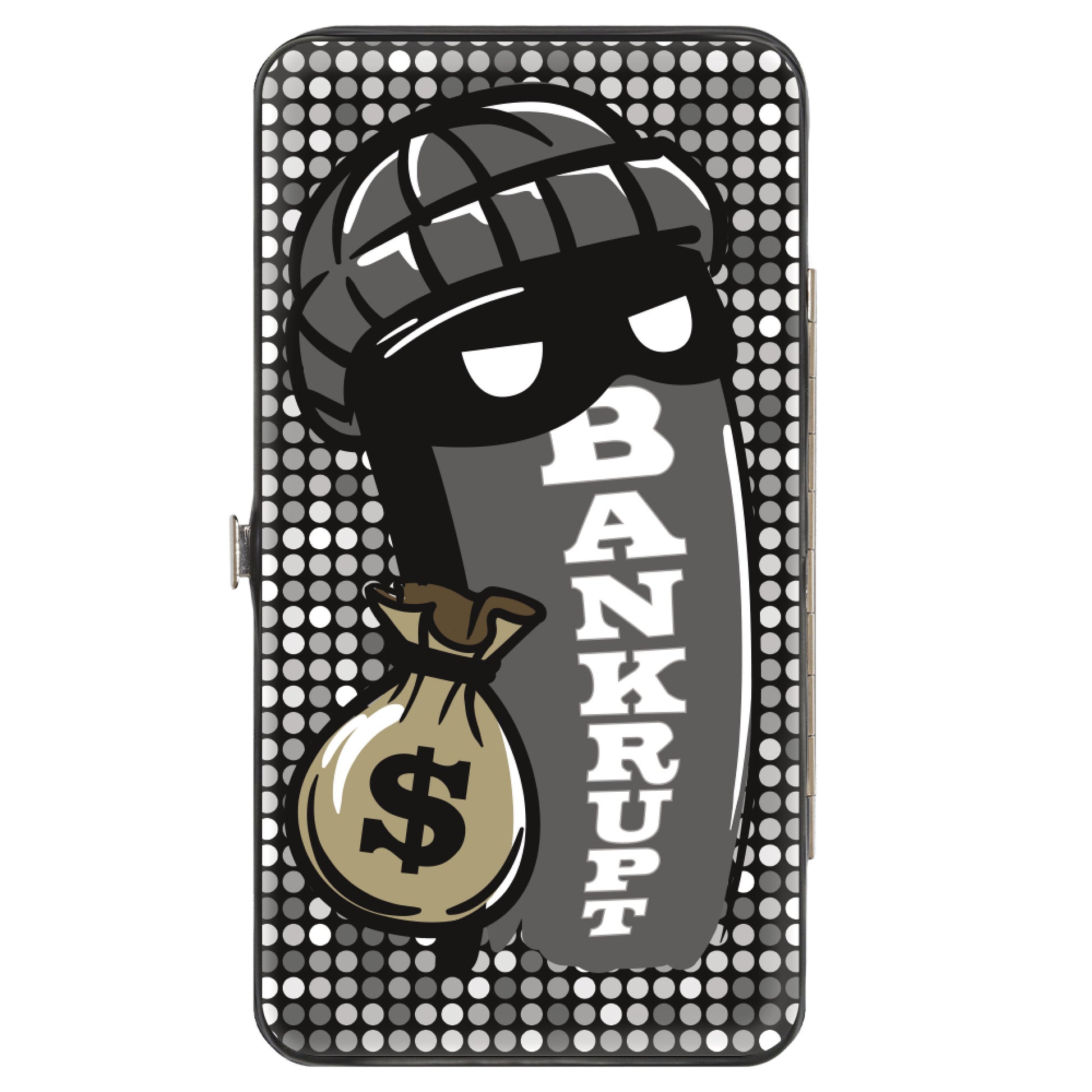 Hinged Wallet - Wheel of Fortune MILLION DOLLARS and BANKRUPT Wedge Characters Hinged Wallets Wheel of Fortune