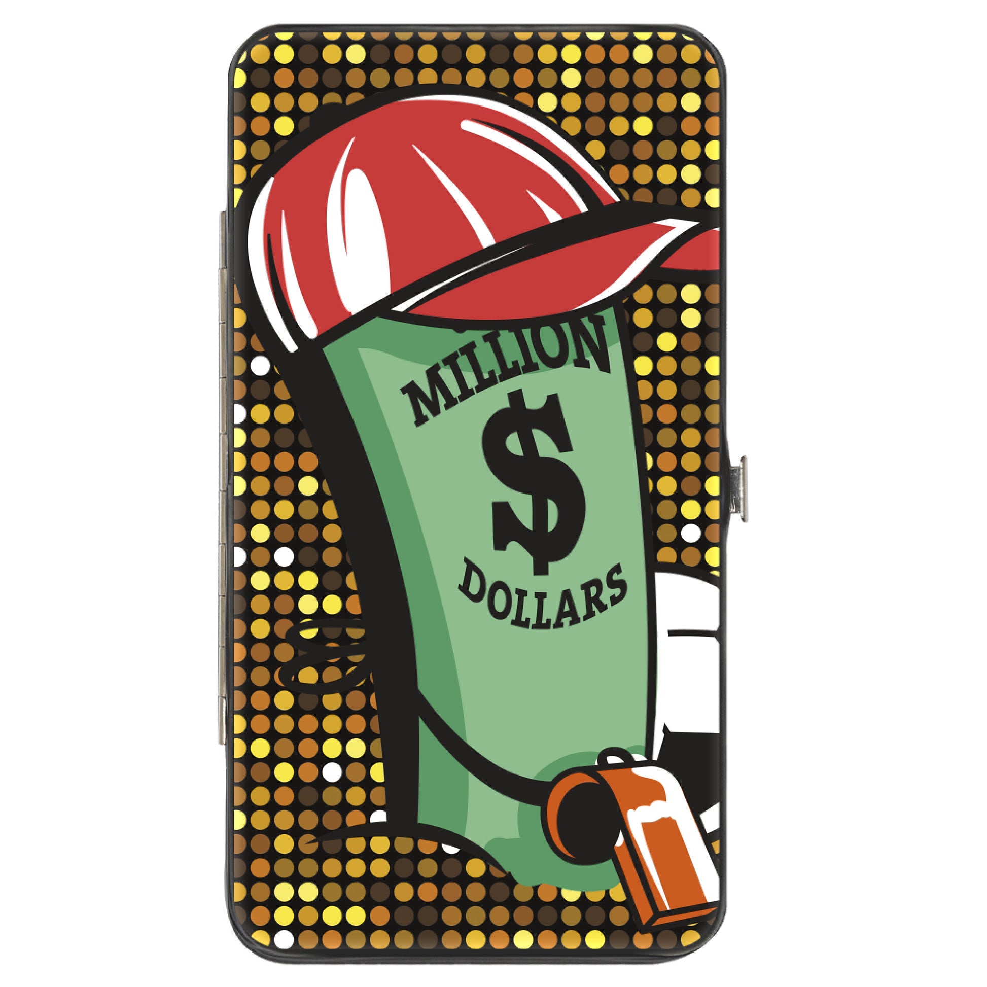 Hinged Wallet - Wheel of Fortune MILLION DOLLARS and BANKRUPT Wedge Characters Hinged Wallets Wheel of Fortune