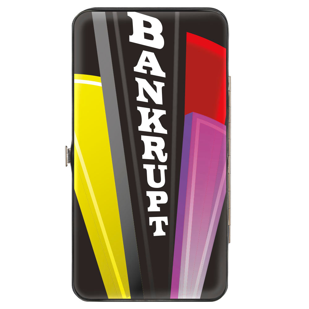 Hinged Wallet - WHEEL OF FORTUNE Logo and BANKRUPT Wedge Hinged Wallets Wheel of Fortune