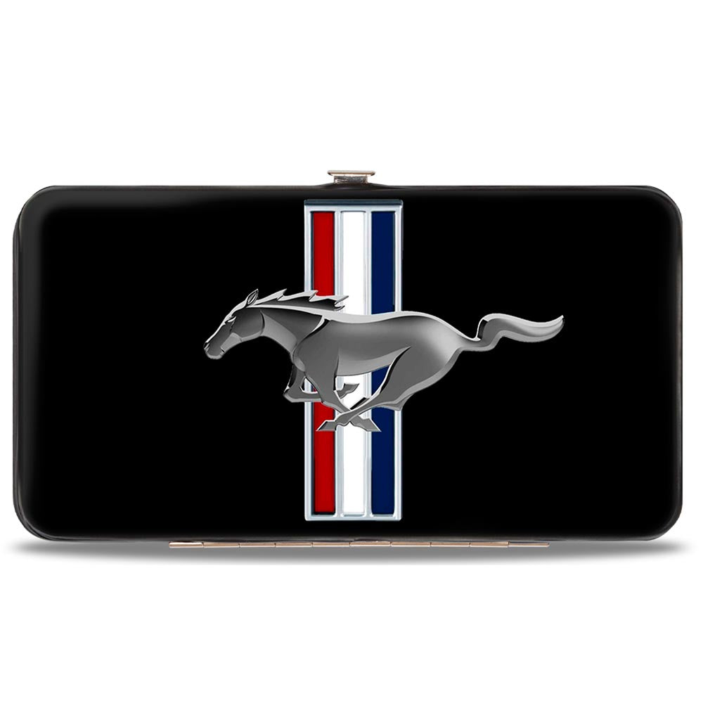 Hinged Wallet - Ford Mustang w Bars Logo CENTERED – Buckle-Down