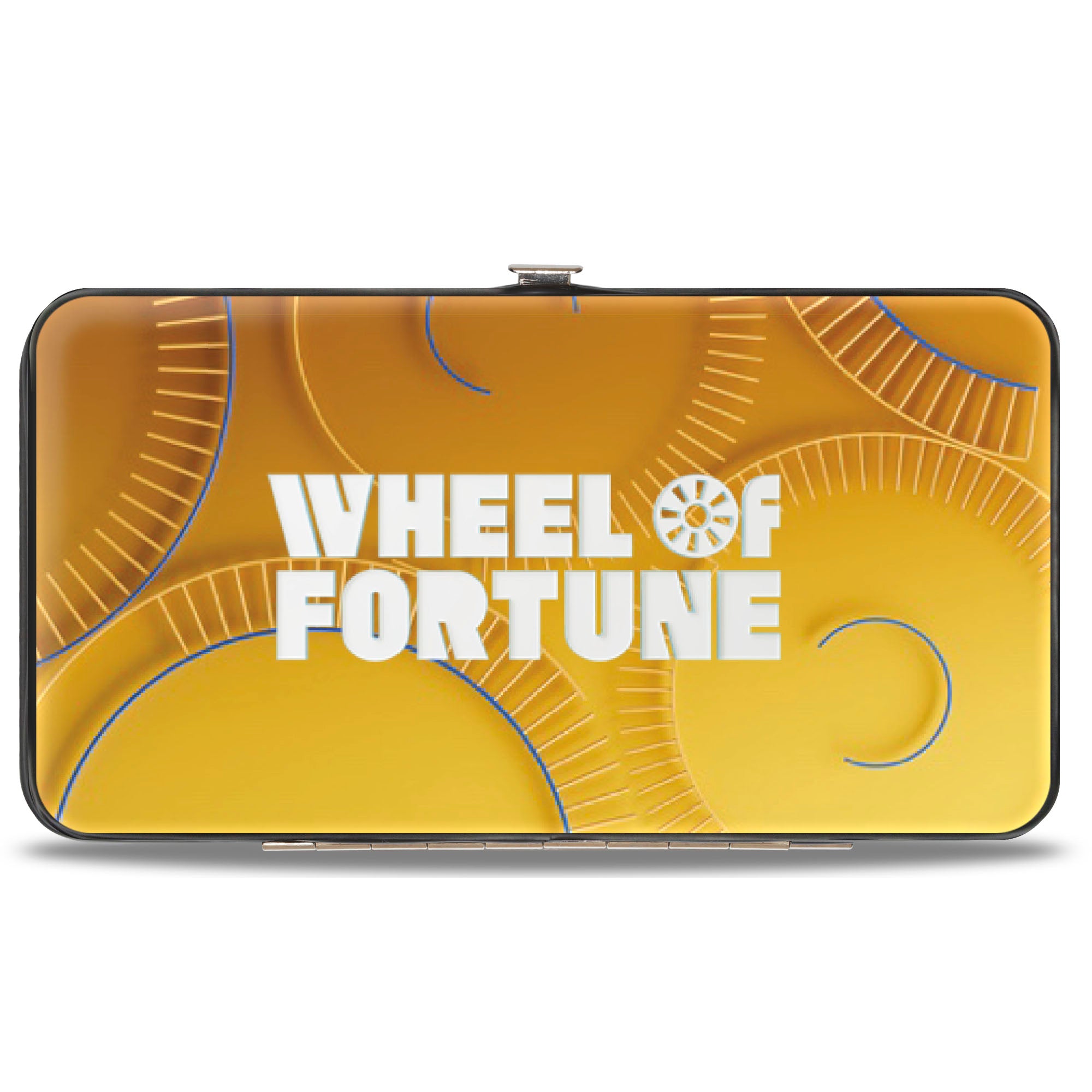 Hinged Wallet - WHEEL OF FORTUNE Blues/White/Yellows/White Hinged Wallets Wheel of Fortune