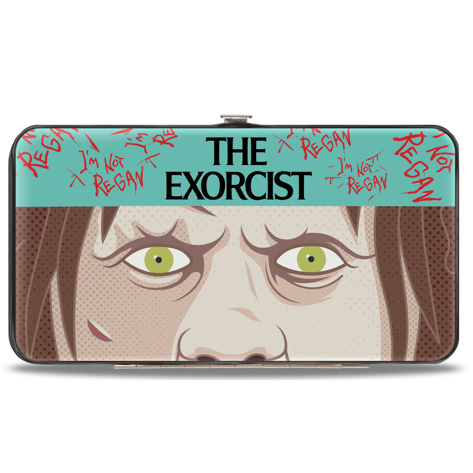Hinged Wallet - THE EXORCIST I'M NOT REGAN Face and Levitation Poster Art Hinged Wallets The Exorcist