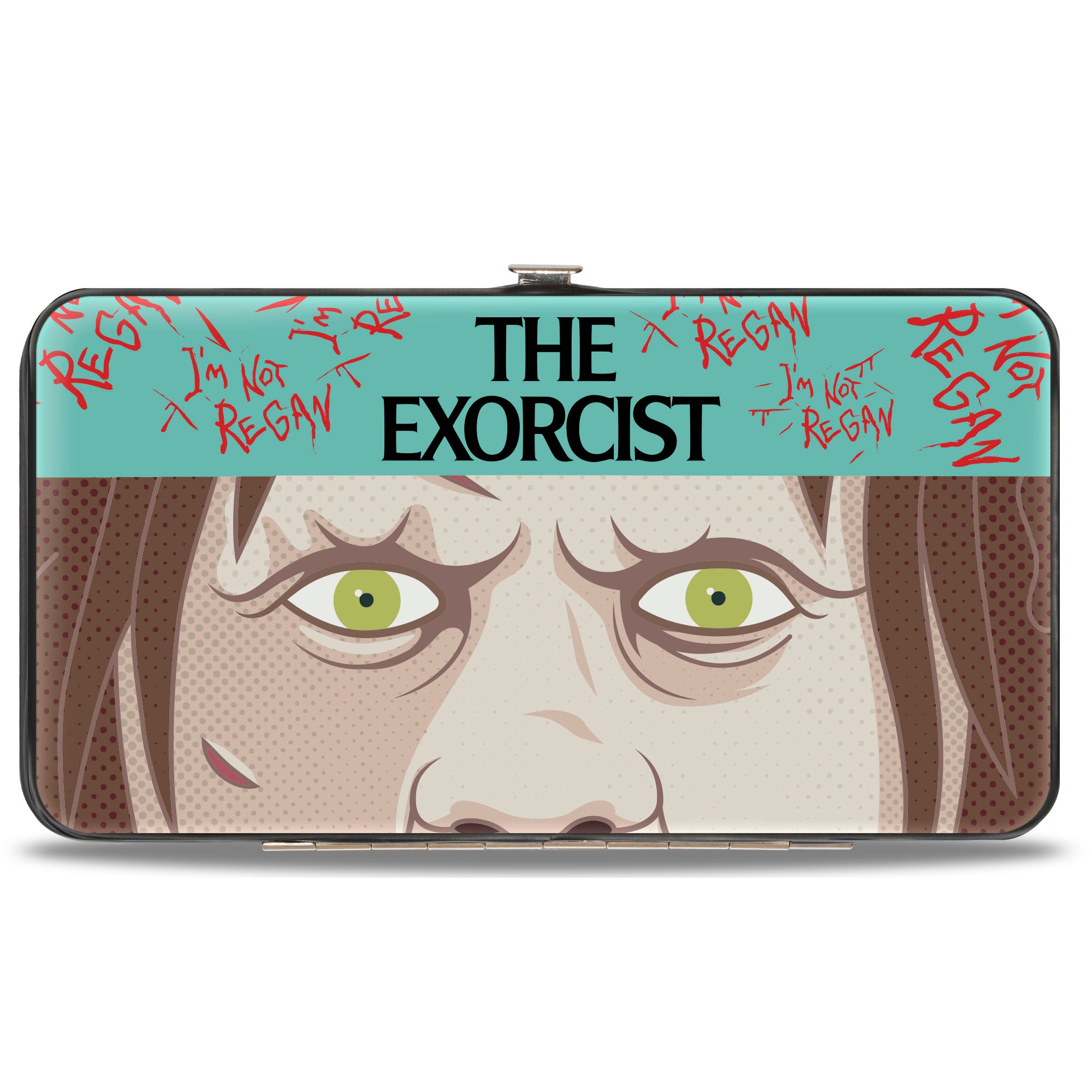 Hinged Wallet - THE EXORCIST I'M NOT REGAN Face and Levitation Poster Art Hinged Wallets The Exorcist