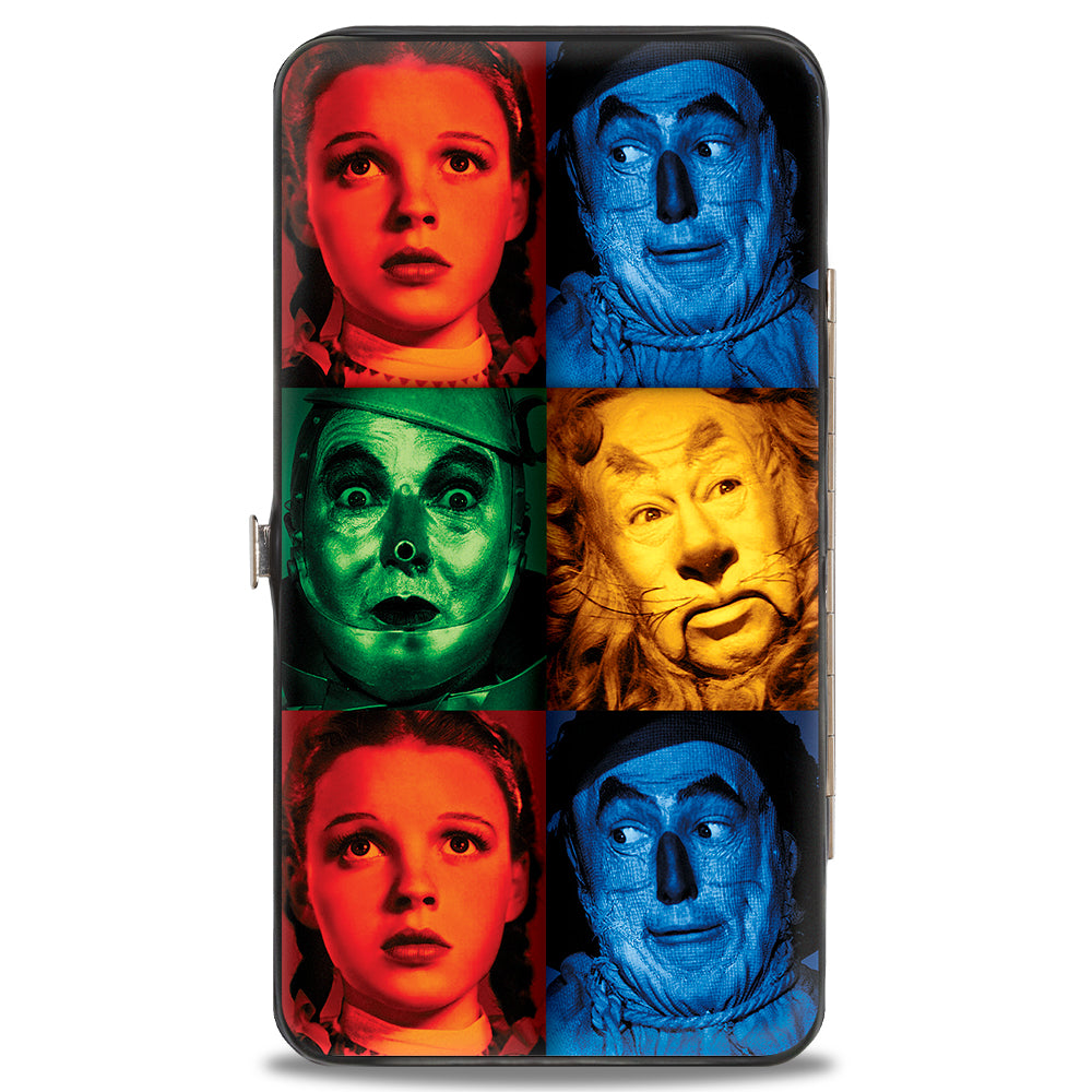 Hinged Wallet - The Wizard of Oz Character Pose Blocks Multi Color Hinged Wallets The Wizard of Oz