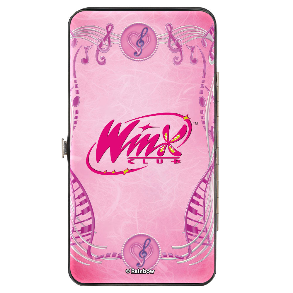 Hinged Wallet - WINX CLUB Musa SONIC BLAST Pose and Title Logo Pinks Hinged Wallets Winx Club