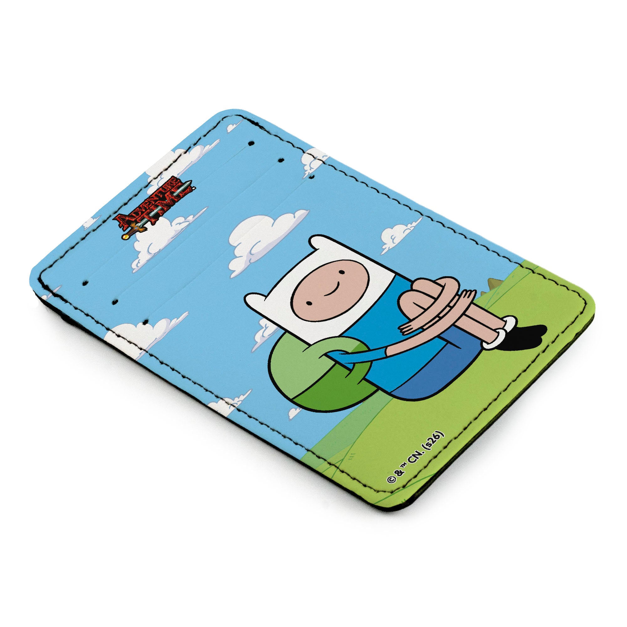 PU Wallet ID Card Holder - Adventure Time Finn Sitting Pose ID Card Wallets Adventure Time