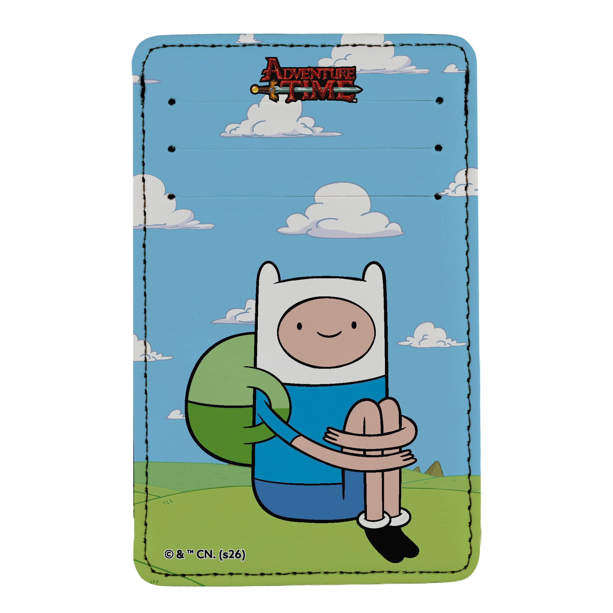 PU Wallet ID Card Holder - Adventure Time Finn Sitting Pose ID Card Wallets Adventure Time