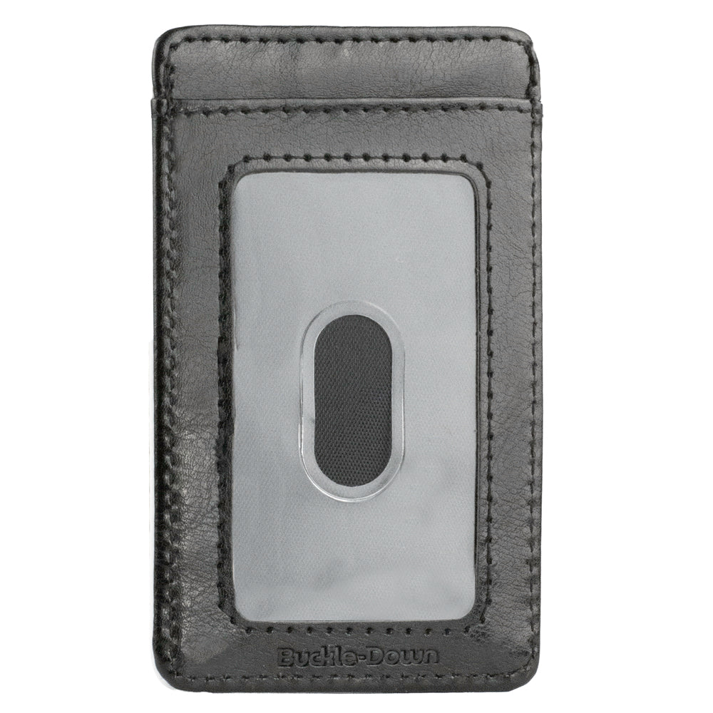 Wallet ID Card Holder - Star Wars Stormtrooper Profile with Galaxy Stars Black/White ID Card Wallets Star Wars