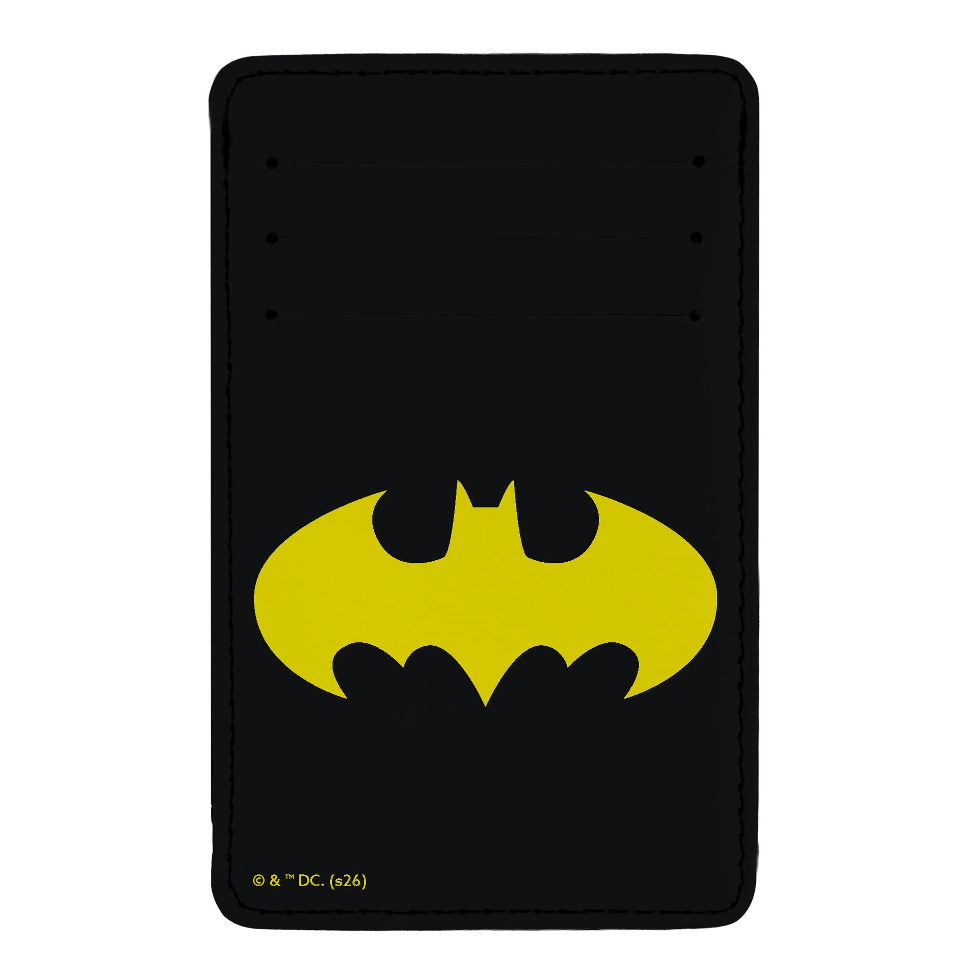 PU Wallet ID Card Holder - Batman Bat Signal Black/Yellow ID Card Wallets DC Comics