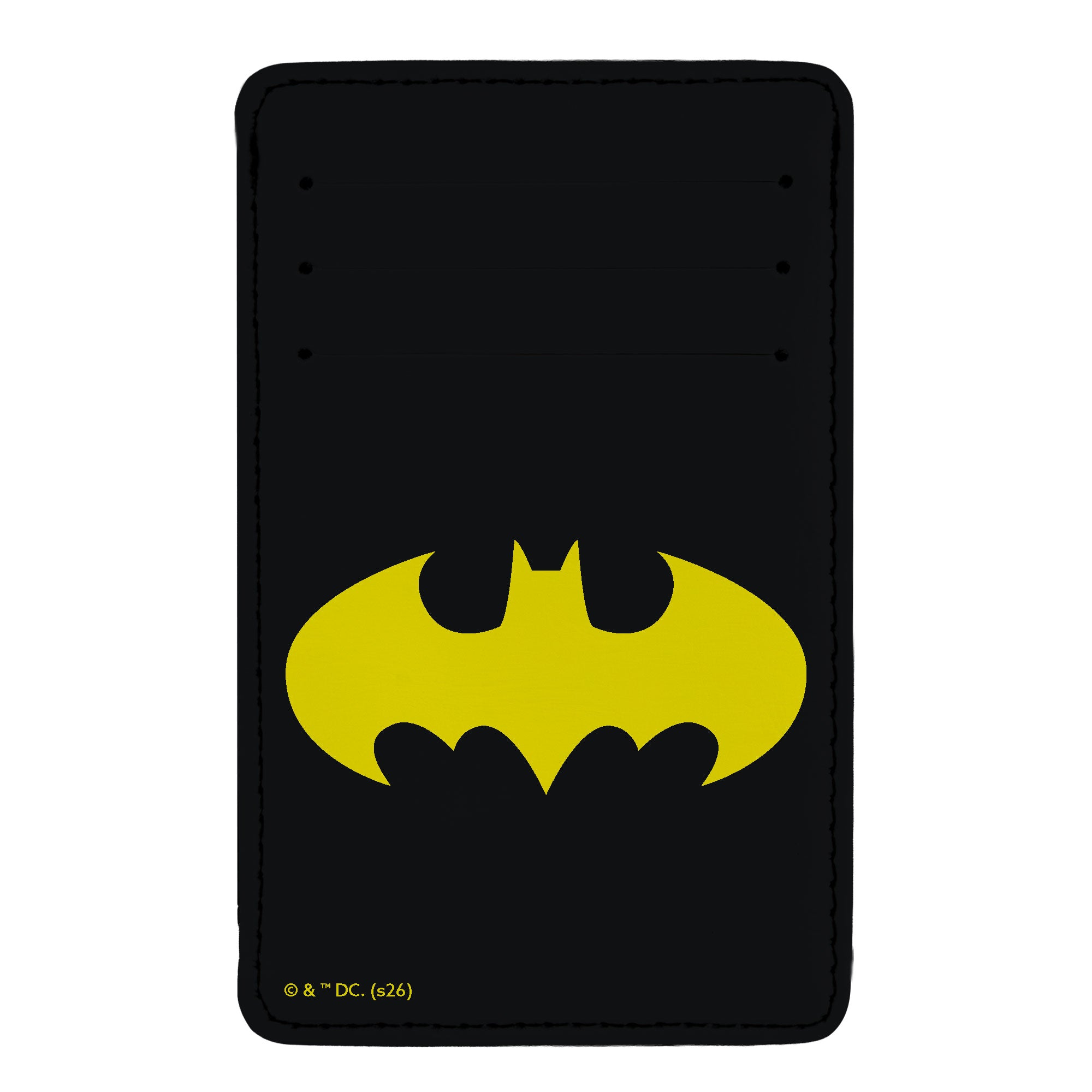 PU Wallet ID Card Holder - Batman Bat Signal Black/Yellow ID Card Wallets DC Comics