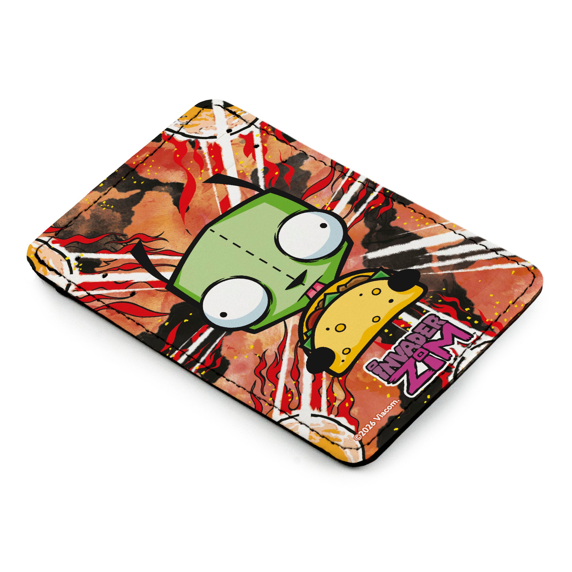 Wallet ID Card Holder - INVADER ZIM GIR Taco Pose Multi Color ID Card Wallets Invader Zim