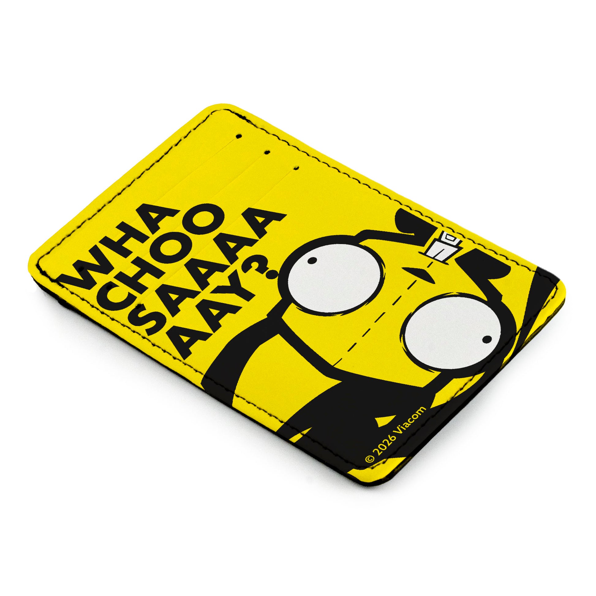 Wallet ID Card Holder - Invader Zim GIR WHACHOOSAAAAAAY? Pose Yellow/Black ID Card Wallets Invader Zim