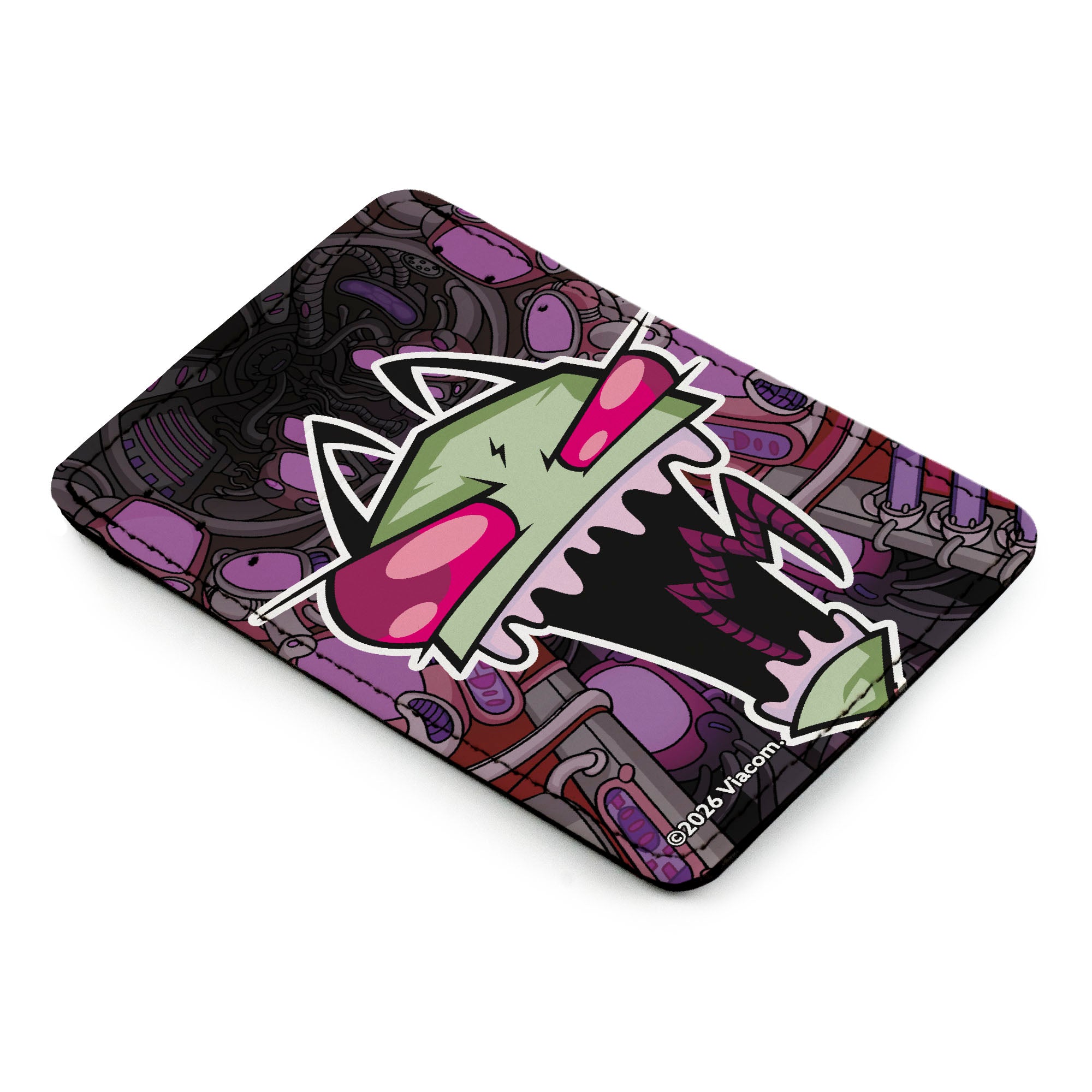 Wallet ID Card Holder - Invader Zim Screaming Pose Purples ID Card Wallets Invader Zim