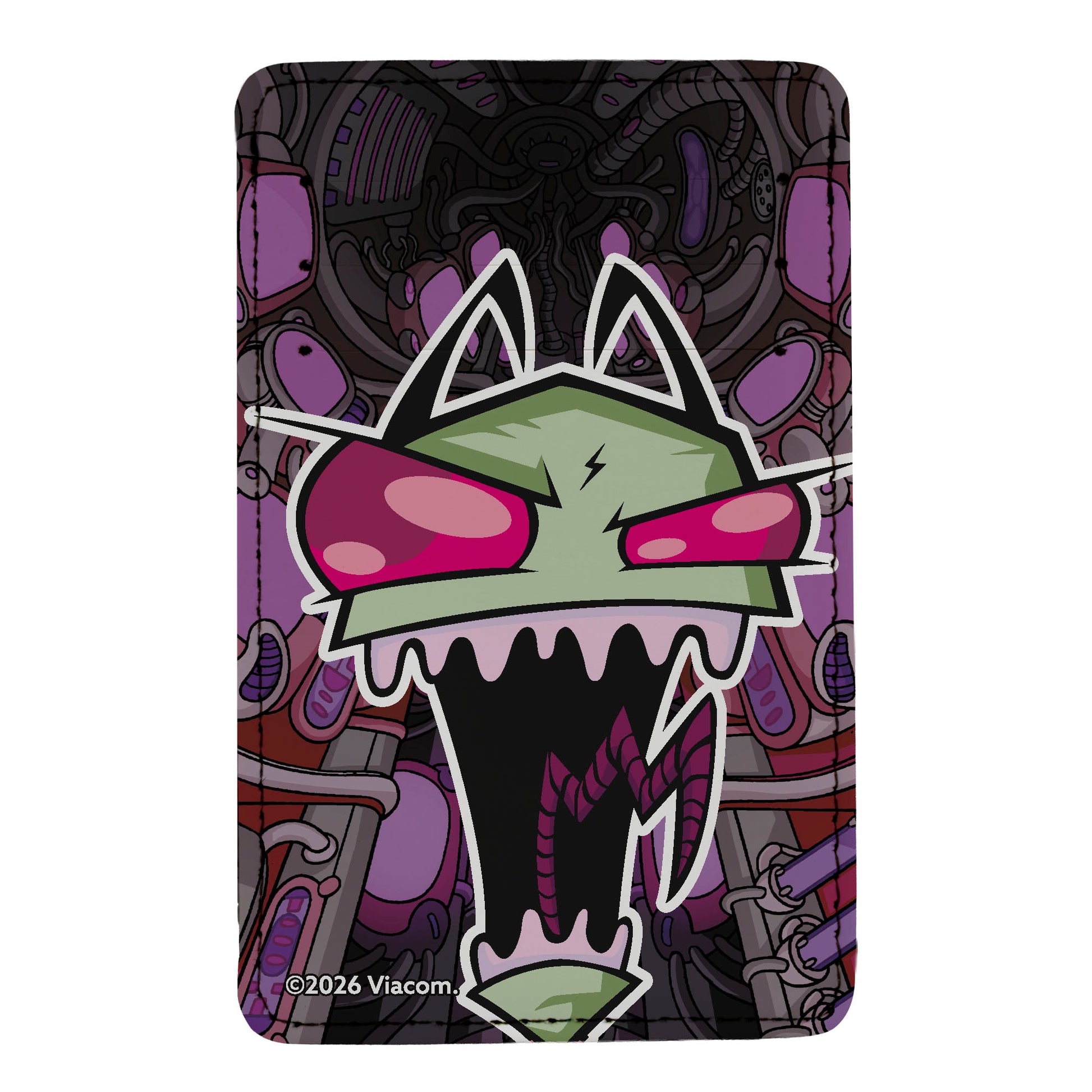 Wallet ID Card Holder - Invader Zim Screaming Pose Purples ID Card Wallets Invader Zim