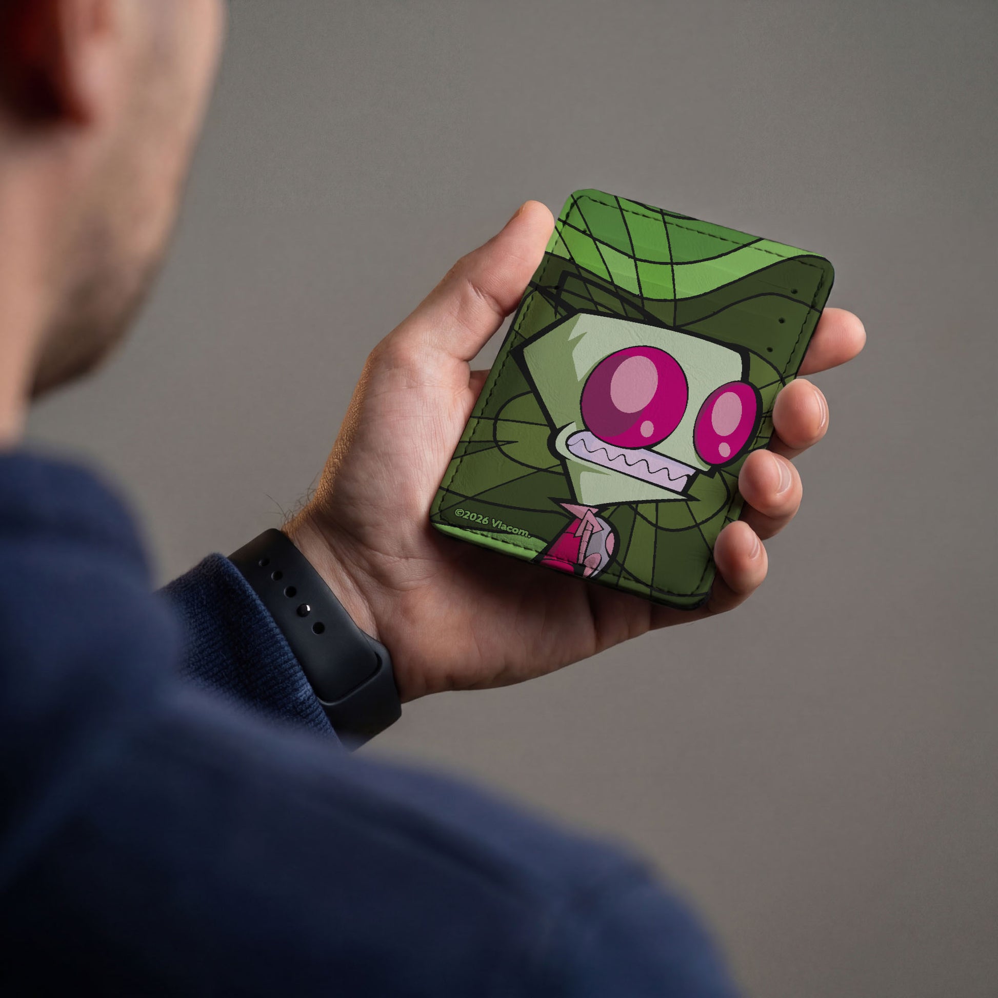 Wallet ID Card Holder - Invader Zim Smiling Pose Greens ID Card Wallets Invader Zim