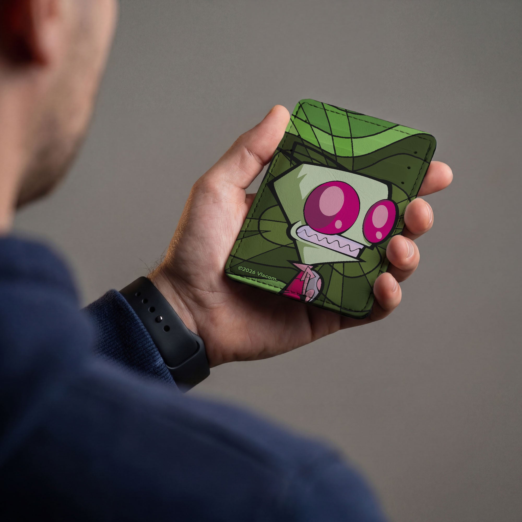 Wallet ID Card Holder - Invader Zim Smiling Pose Greens ID Card Wallets Invader Zim