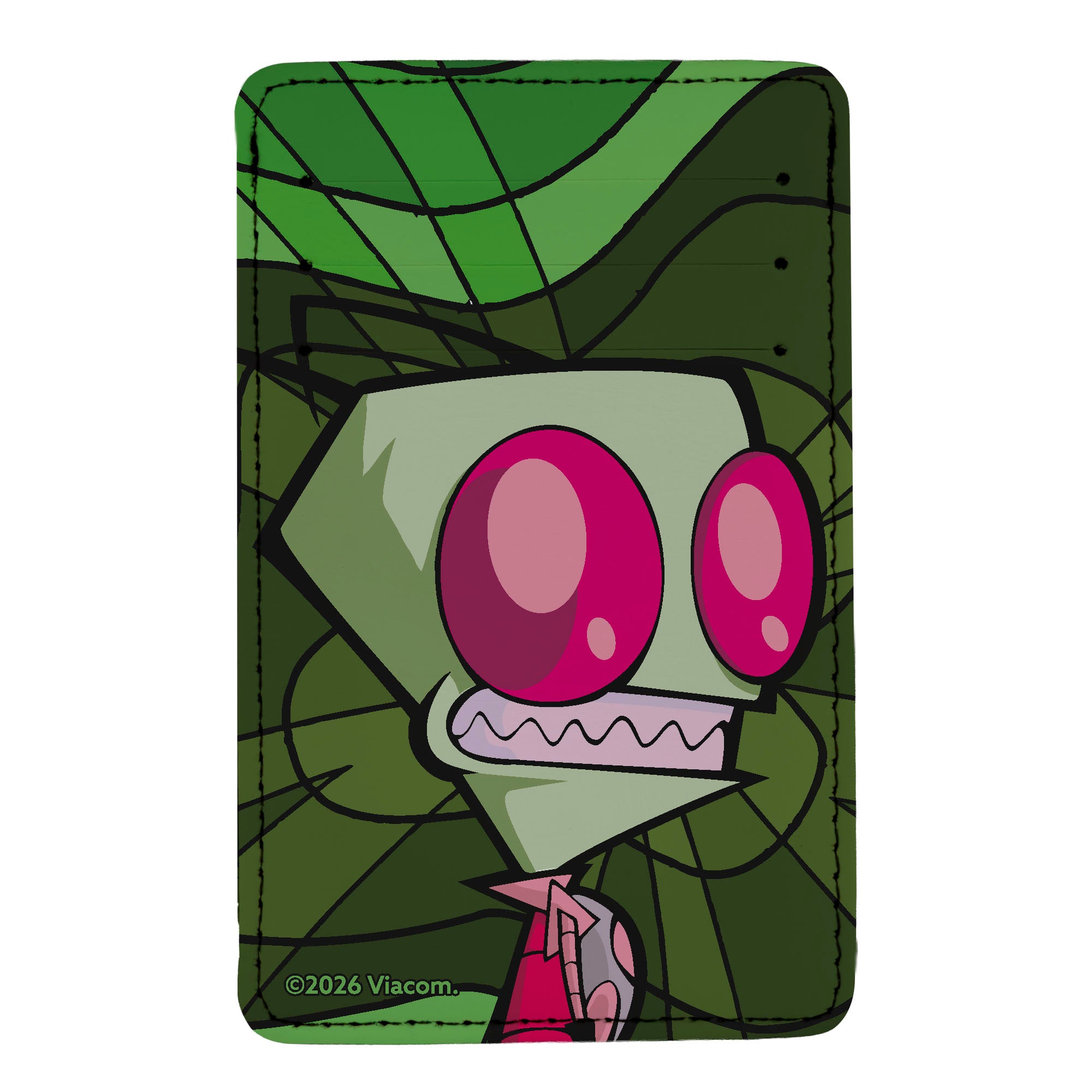 Wallet ID Card Holder - Invader Zim Smiling Pose Greens ID Card Wallets Invader Zim