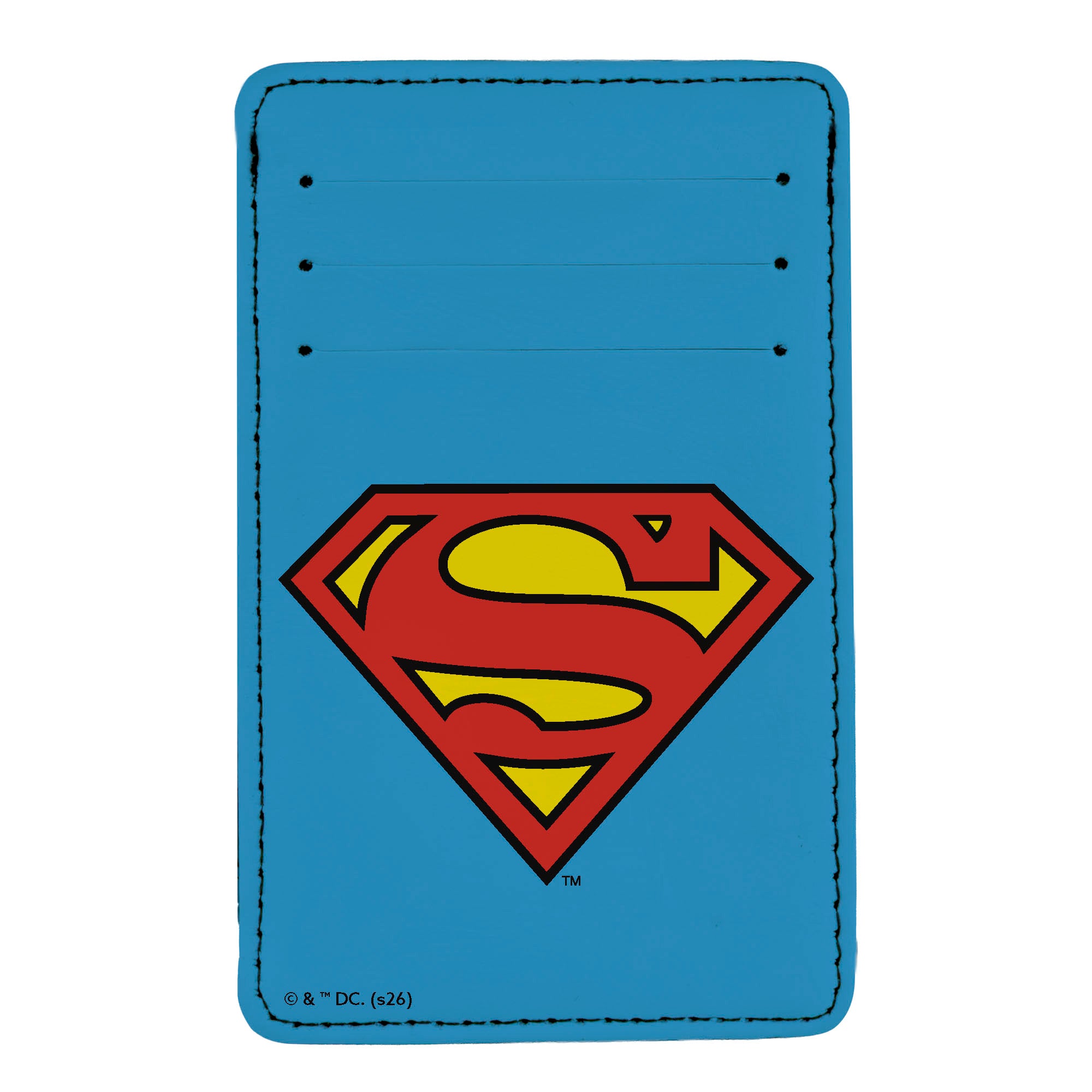 PU Wallet ID Card Holder - Superman Shield Blue/Red/Yellow ID Card Wallets DC Comics