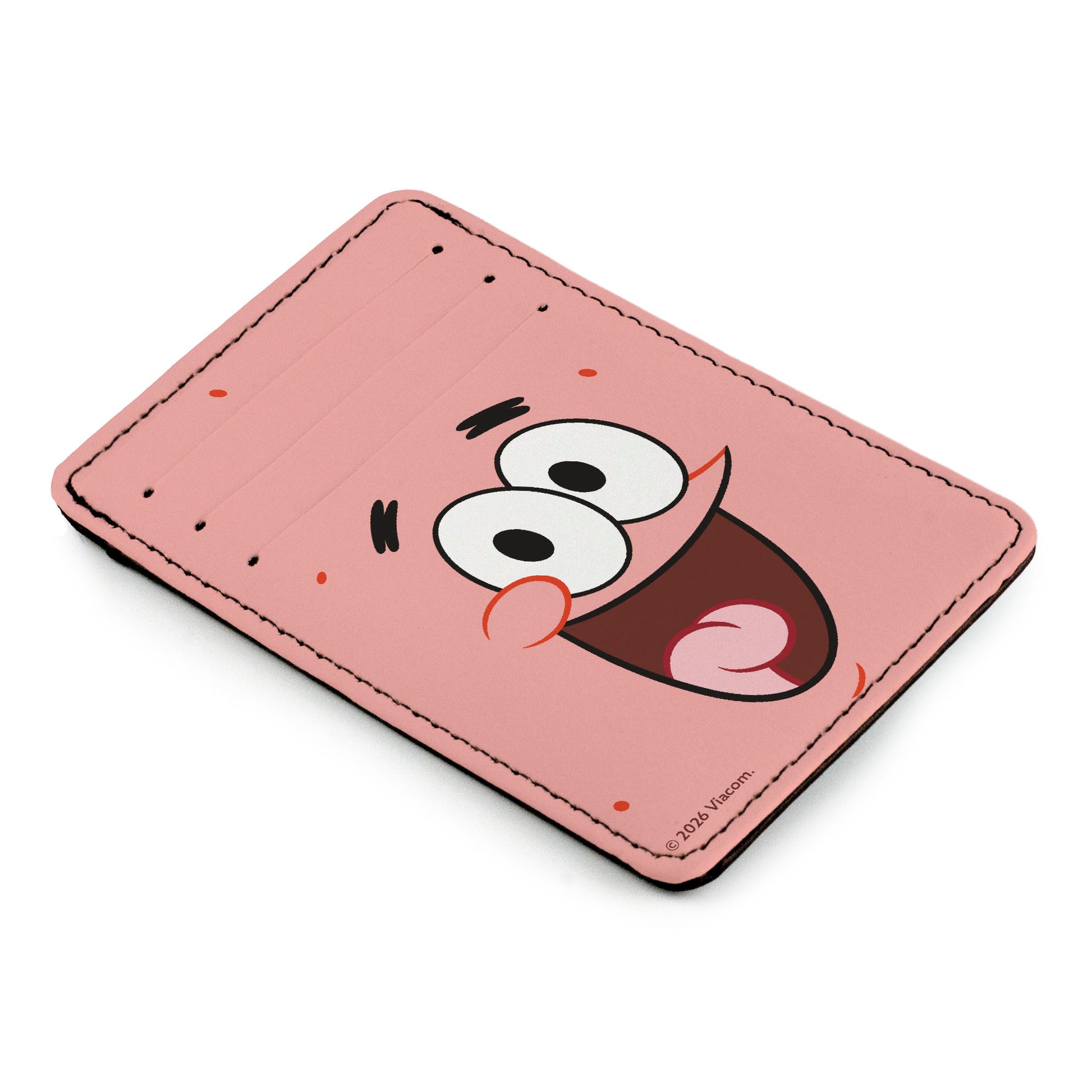 Wallet ID Card Holder - SpongeBob SquarePants Patrick Star Face Close-Up Pink ID Card Wallets SpongeBob SquarePants