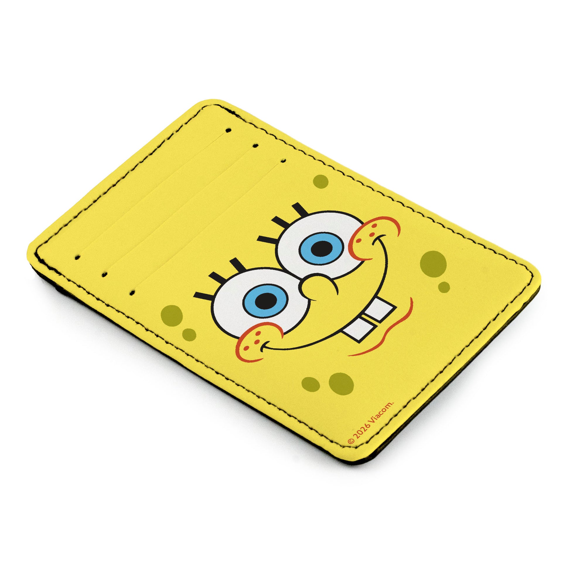 Wallet ID Card Holder - SpongeBob SquarePants Smiling Face Close-Up Yellows ID Card Wallets SpongeBob SquarePants