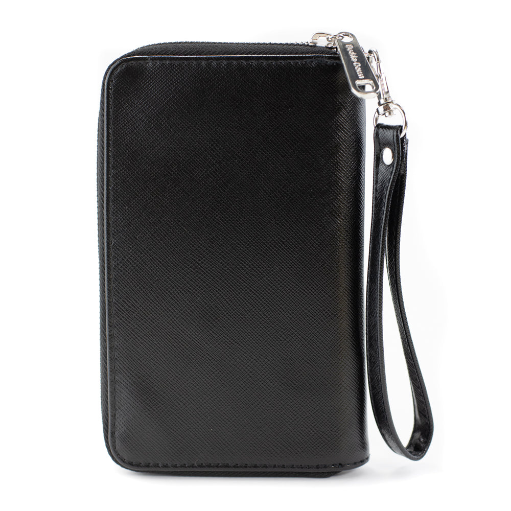 PU Zip Around Wallet Rectangle - RETURN OF THE LIVING DEAD Tarman Zombie Scene Black/Red Clutch Zip Around Wallets Living Dead Media LLC