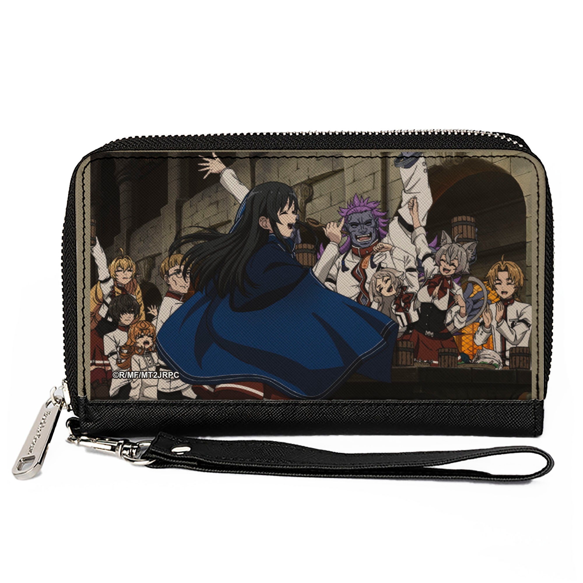 PU Zip Around Wallet Rectangle - Mushoku Tensei Nanahoshi Shizuka Celebration Scene Clutch Zip Around Wallets Mushoku Tensei Jobless Reincarnation
