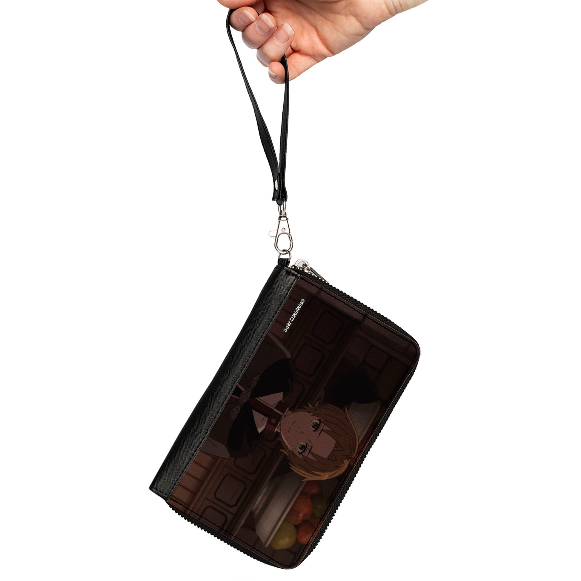 PU Zip Around Wallet Rectangle - Mushoku Tensei Rudeus Greyrat Pose Clutch Zip Around Wallets Mushoku Tensei Jobless Reincarnation