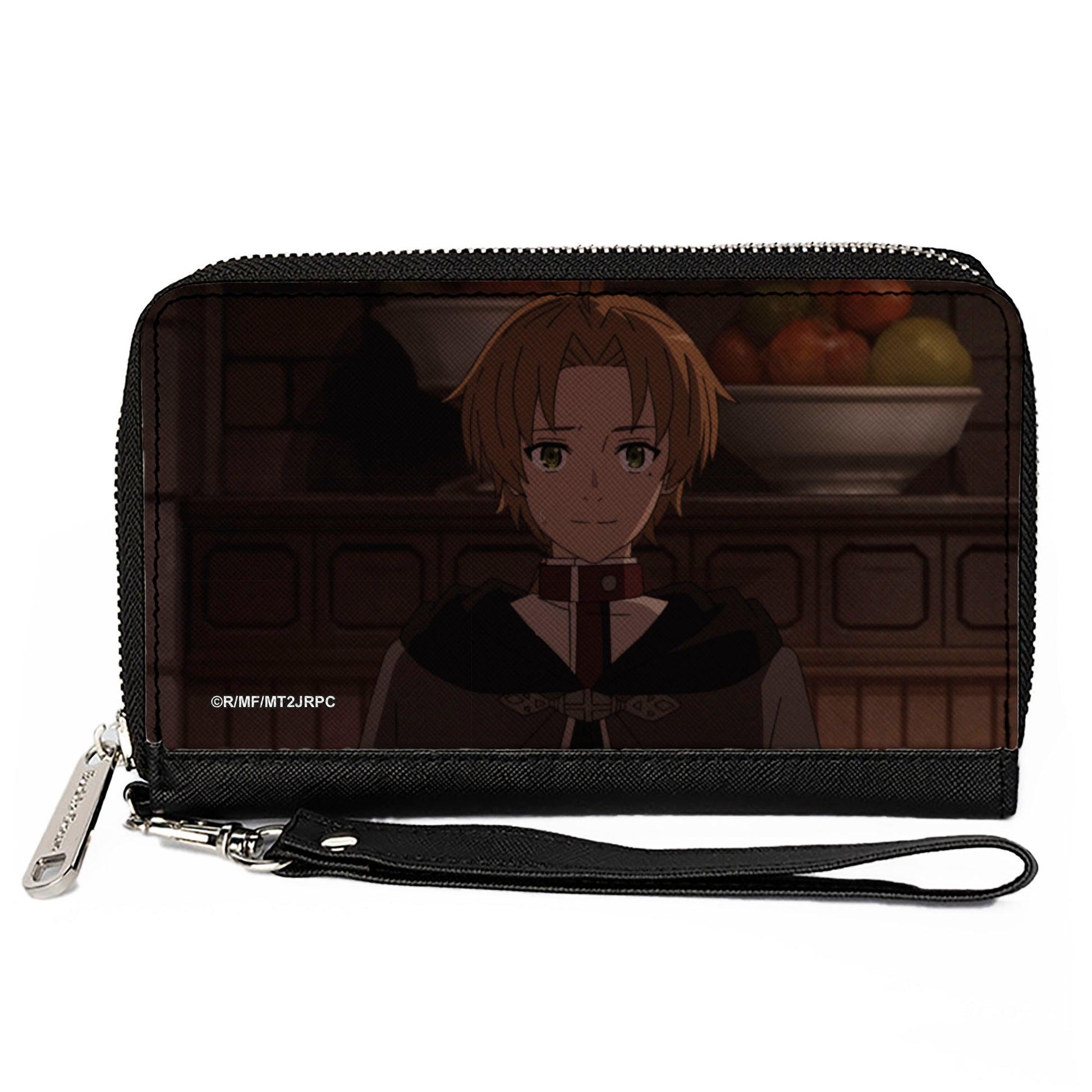 PU Zip Around Wallet Rectangle - Mushoku Tensei Rudeus Greyrat Pose Clutch Zip Around Wallets Mushoku Tensei Jobless Reincarnation