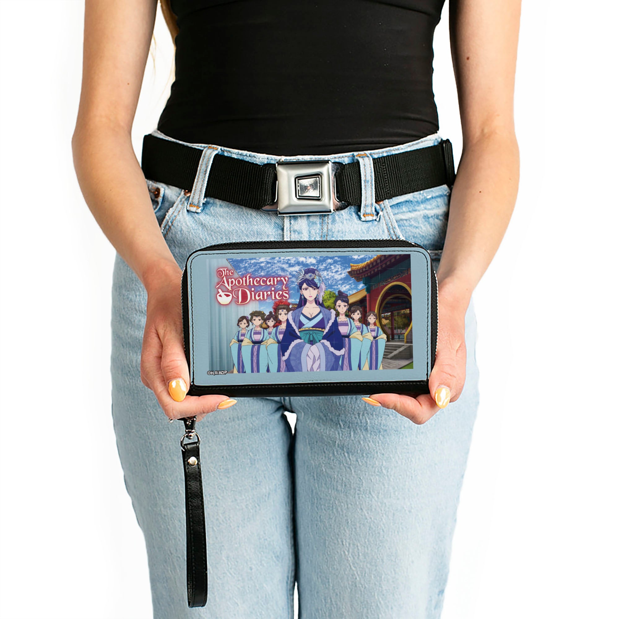 PU Zip Around Wallet Rectangle - THE APOTHECARY DIARIES Lihua with Ladies in Waiting Group Scene Clutch Zip Around Wallets The Apothecary Diaries