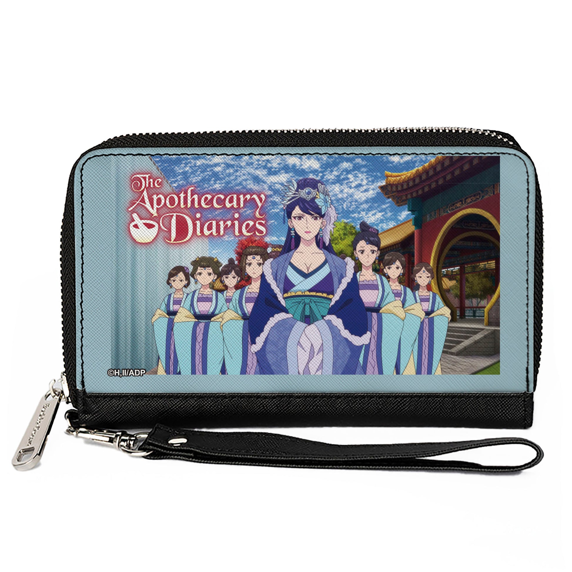 PU Zip Around Wallet Rectangle - THE APOTHECARY DIARIES Lihua with Ladies in Waiting Group Scene Clutch Zip Around Wallets The Apothecary Diaries