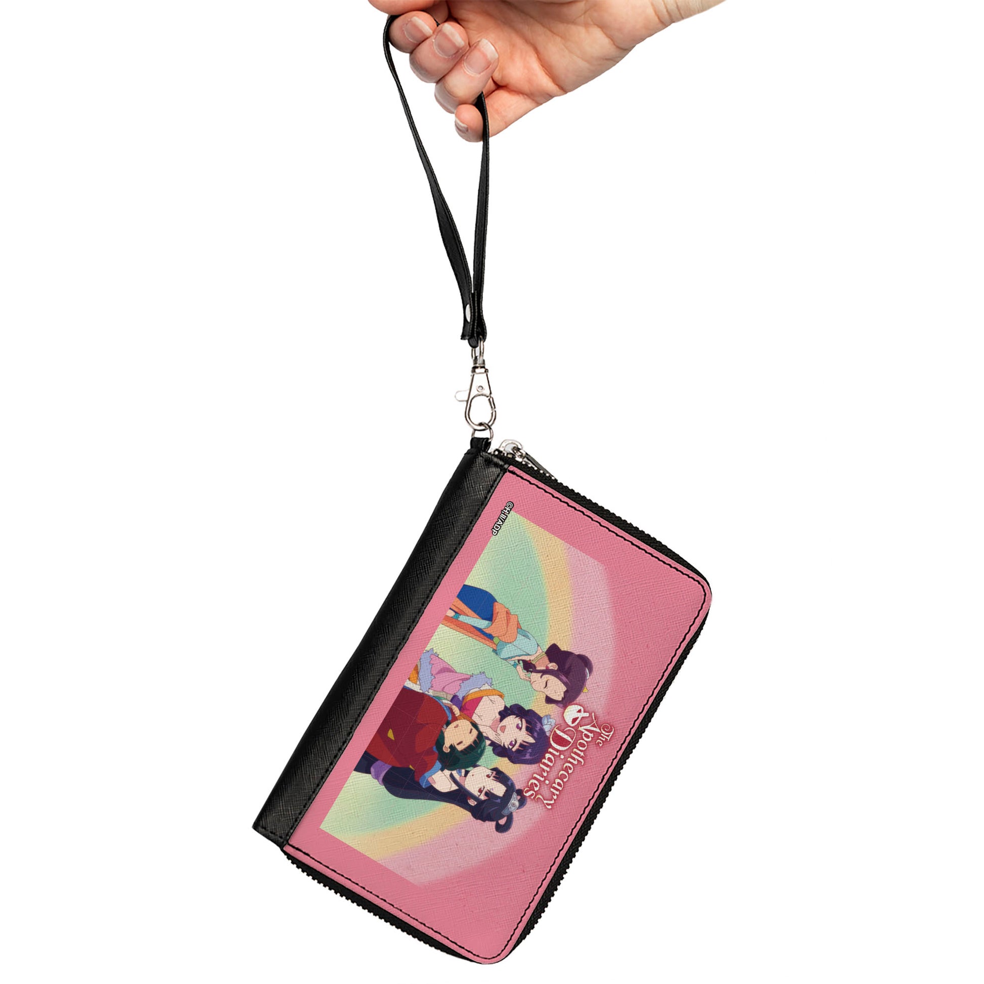 PU Zip Around Wallet Rectangle - THE APOTHECARY DIARIES Chibi Maomao and Big Sisters Scene Multi Color Clutch Zip Around Wallets The Apothecary Diaries