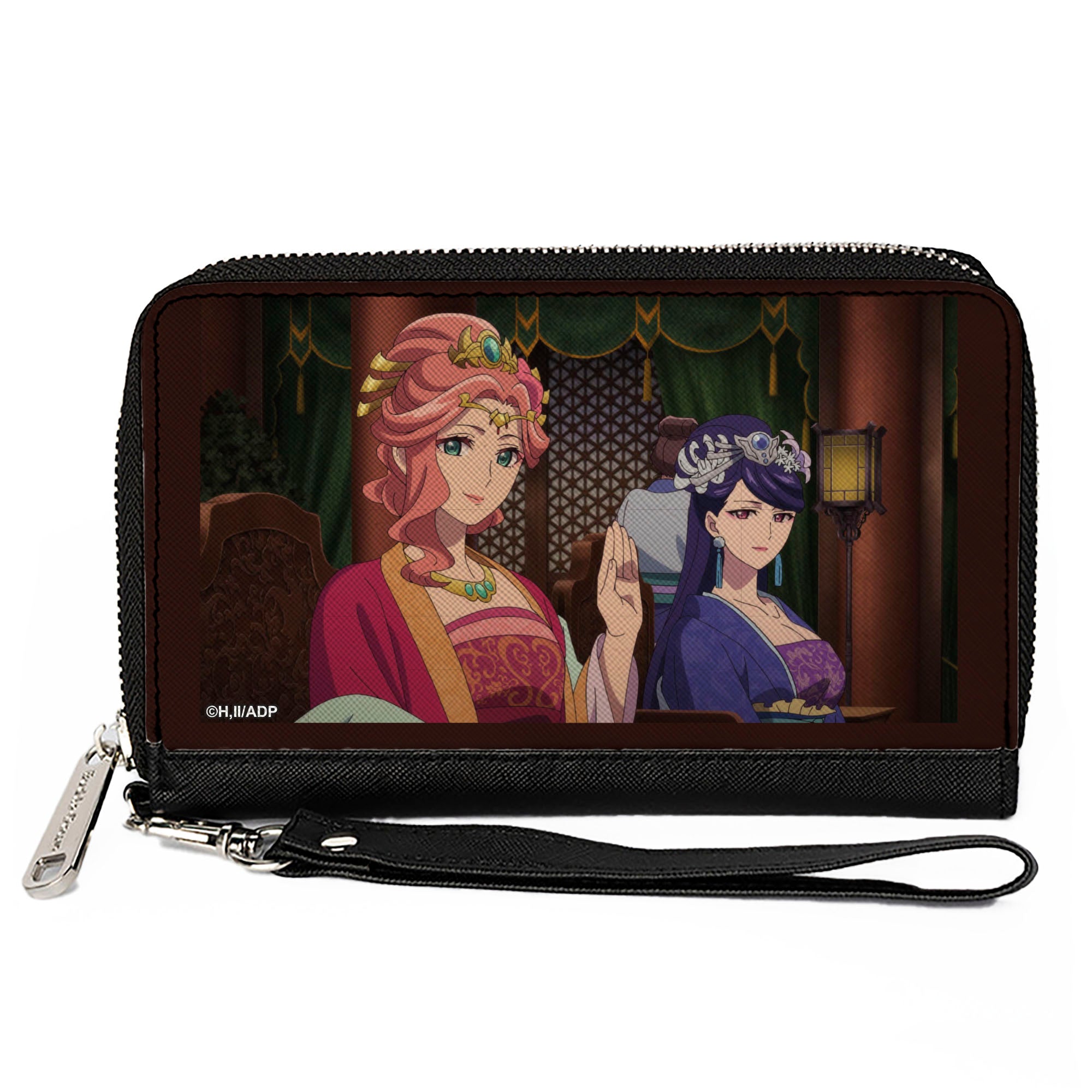 PU Zip Around Wallet Rectangle - The Apothecary Diaries Gyokuyou and Lihua Scene Clutch Zip Around Wallets The Apothecary Diaries