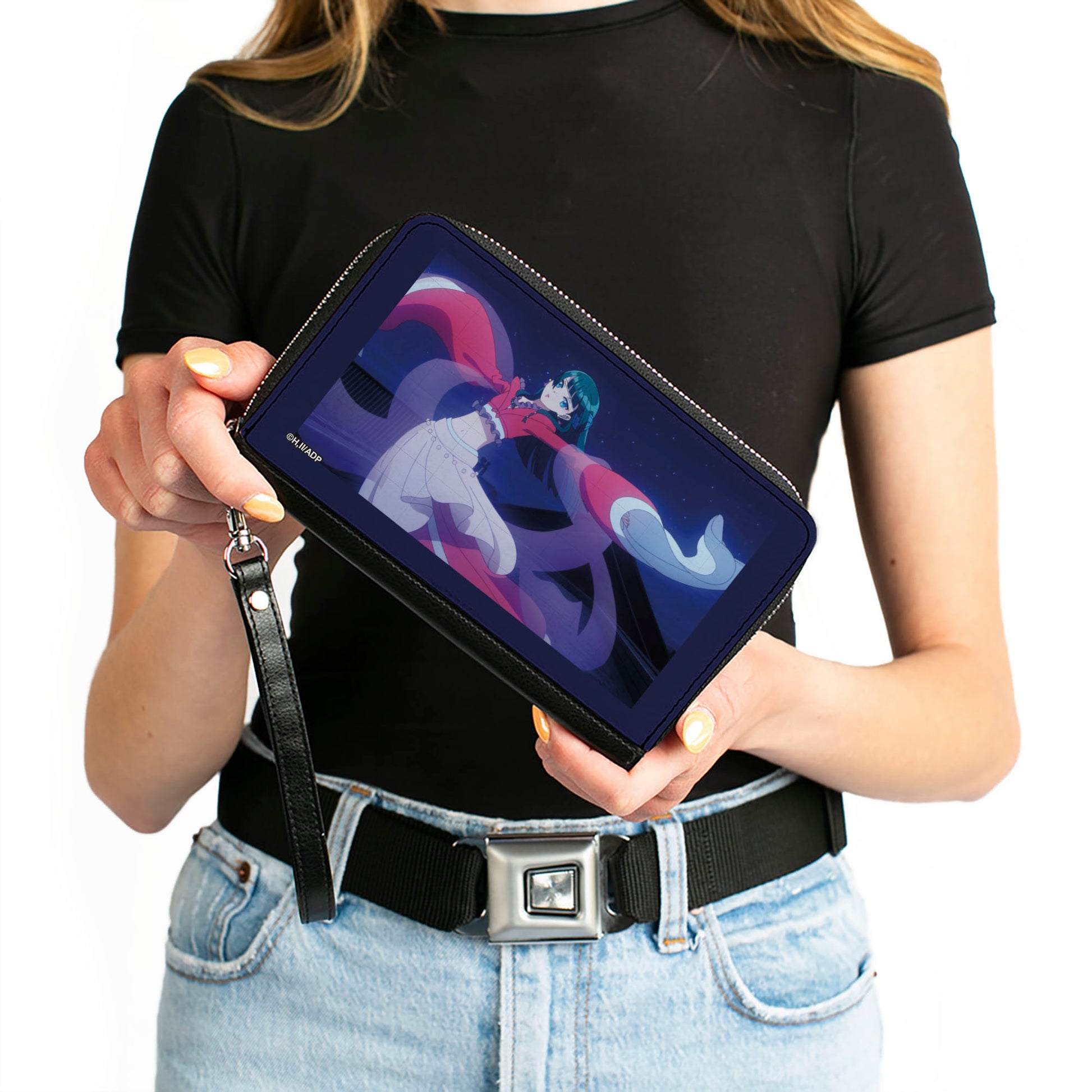 PU Zip Around Wallet Rectangle - The Apothecary Diaries Maomao Dancing Scene Clutch Zip Around Wallets The Apothecary Diaries